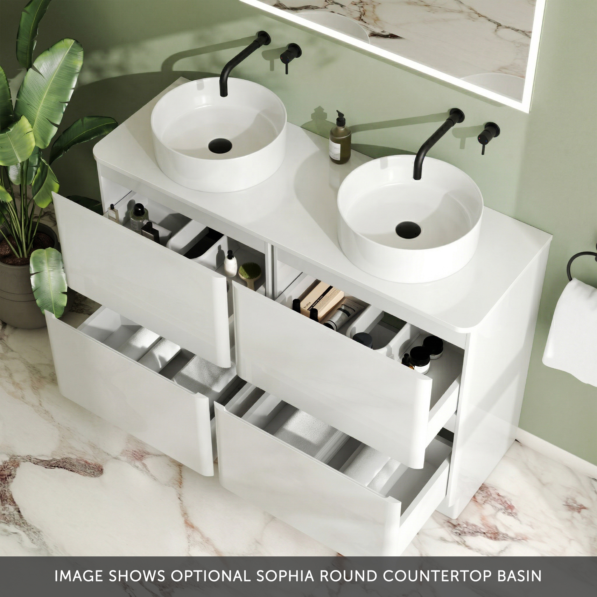 Drench Origin 1200mm Floorstanding Vanity Unit & Countertop