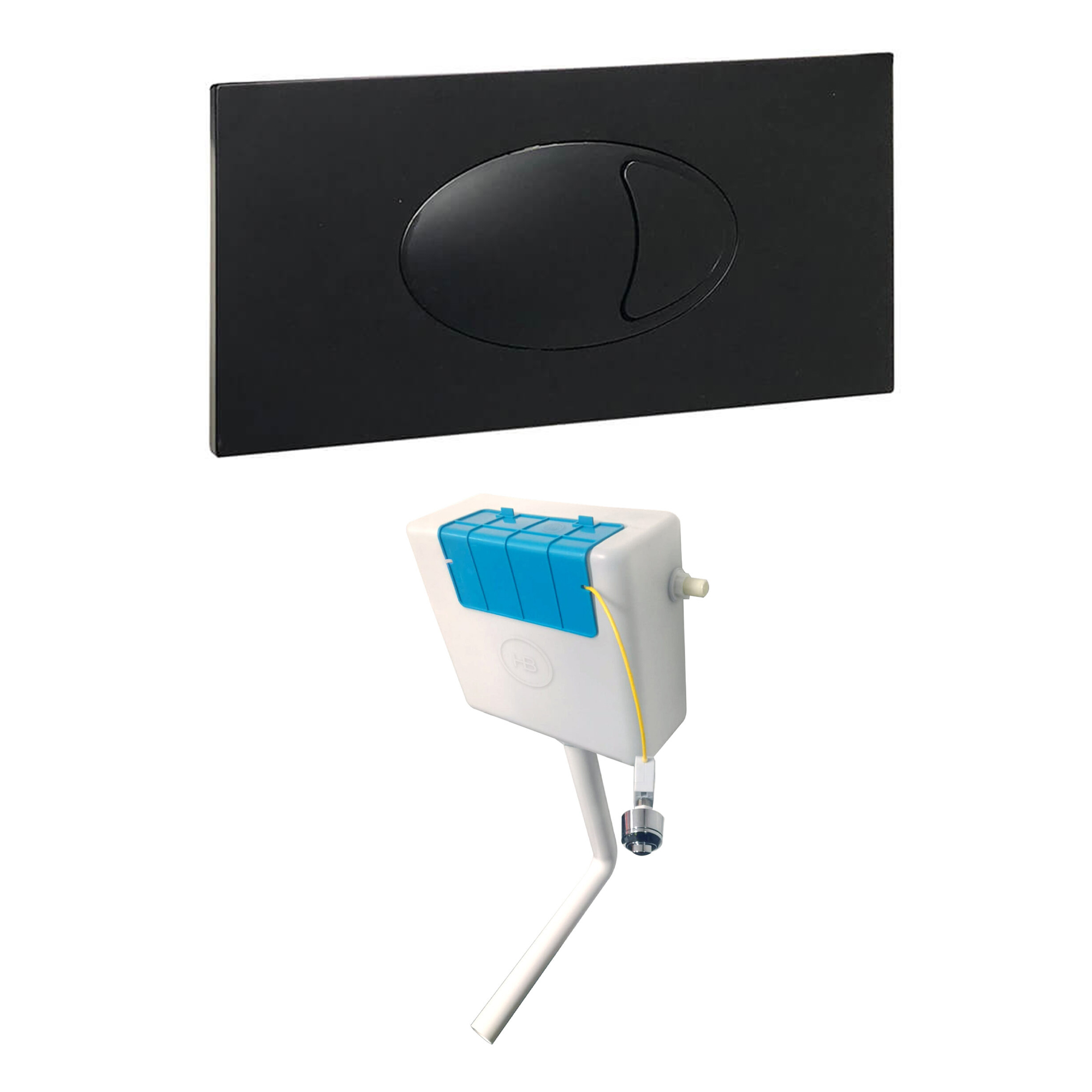 Drench Dual Flush Concealed Cistern with Dual Flush Plate