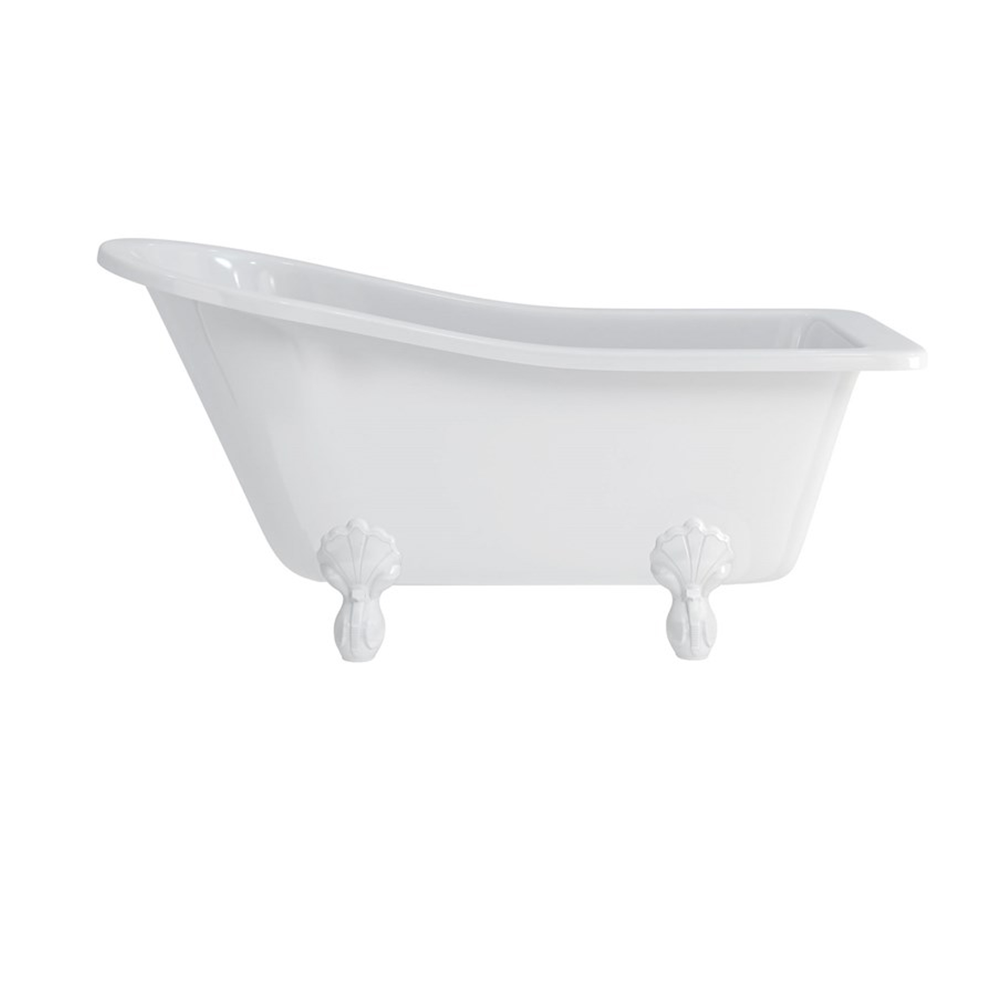 Burlington Buckingham Mini Slipper Bath with Luxury Feet - 1500 x 740mm