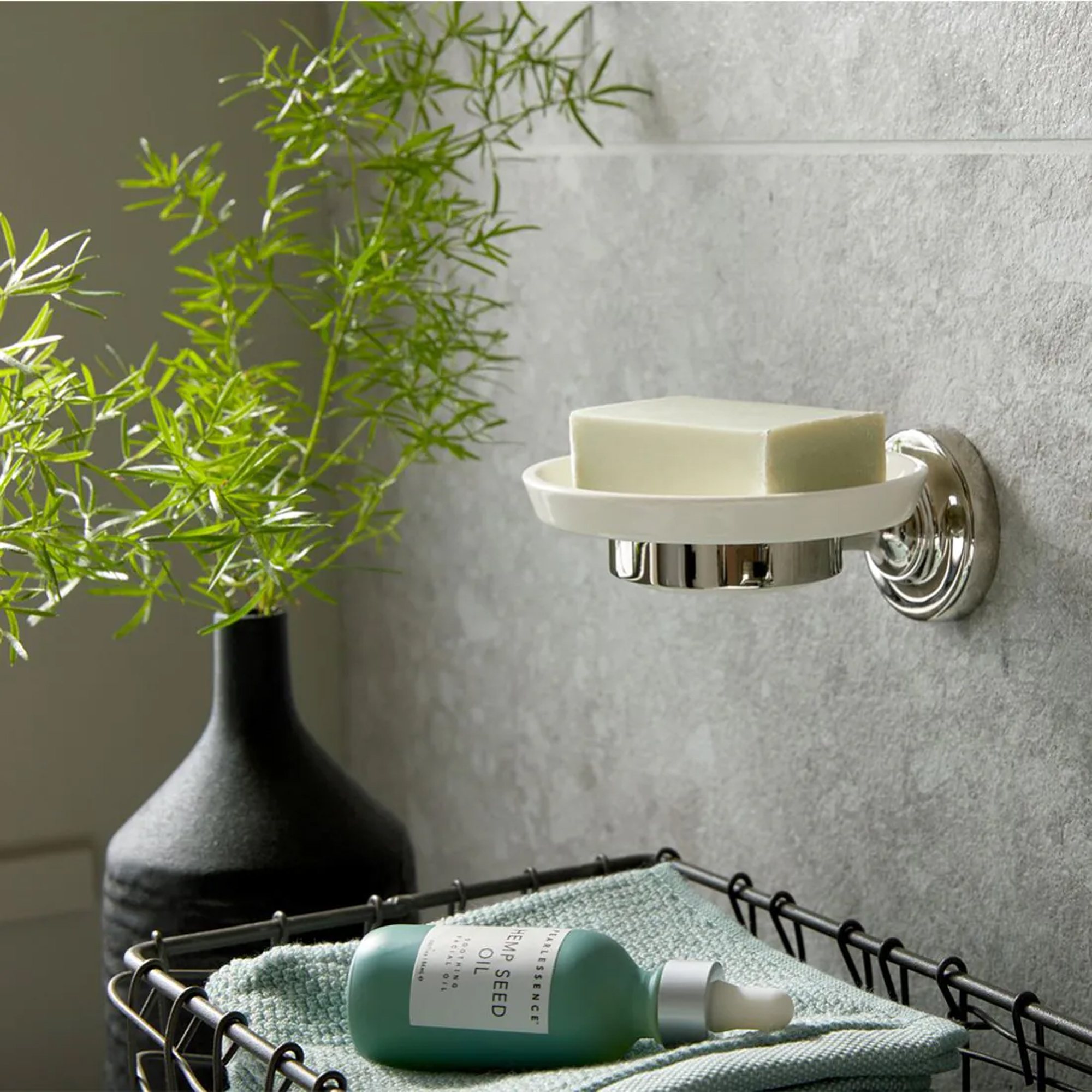Booth & Co Axbridge Ceramic Soap Dish & Holder