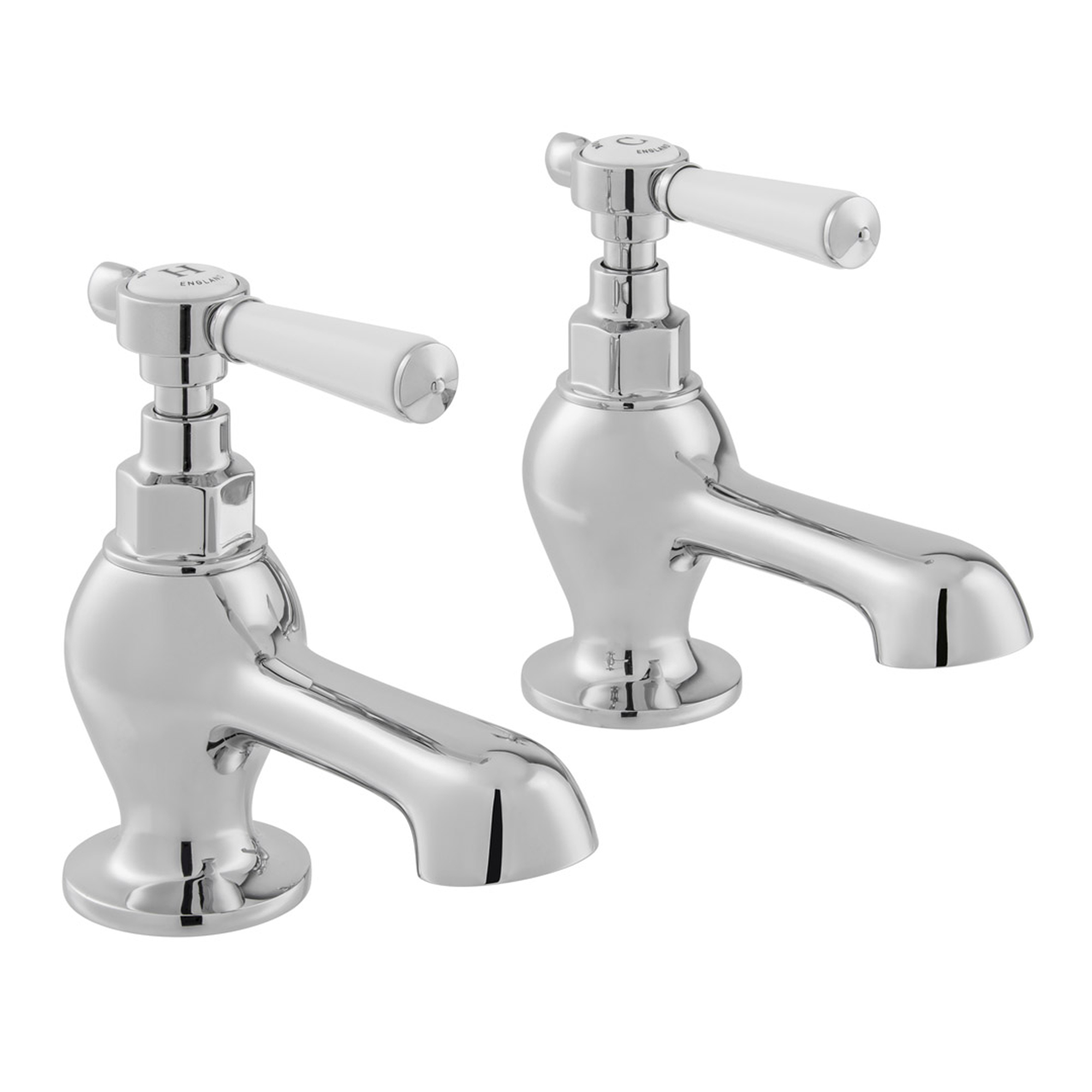 Booth & Co Axbridge Traditional Lever Bath Pillar Taps