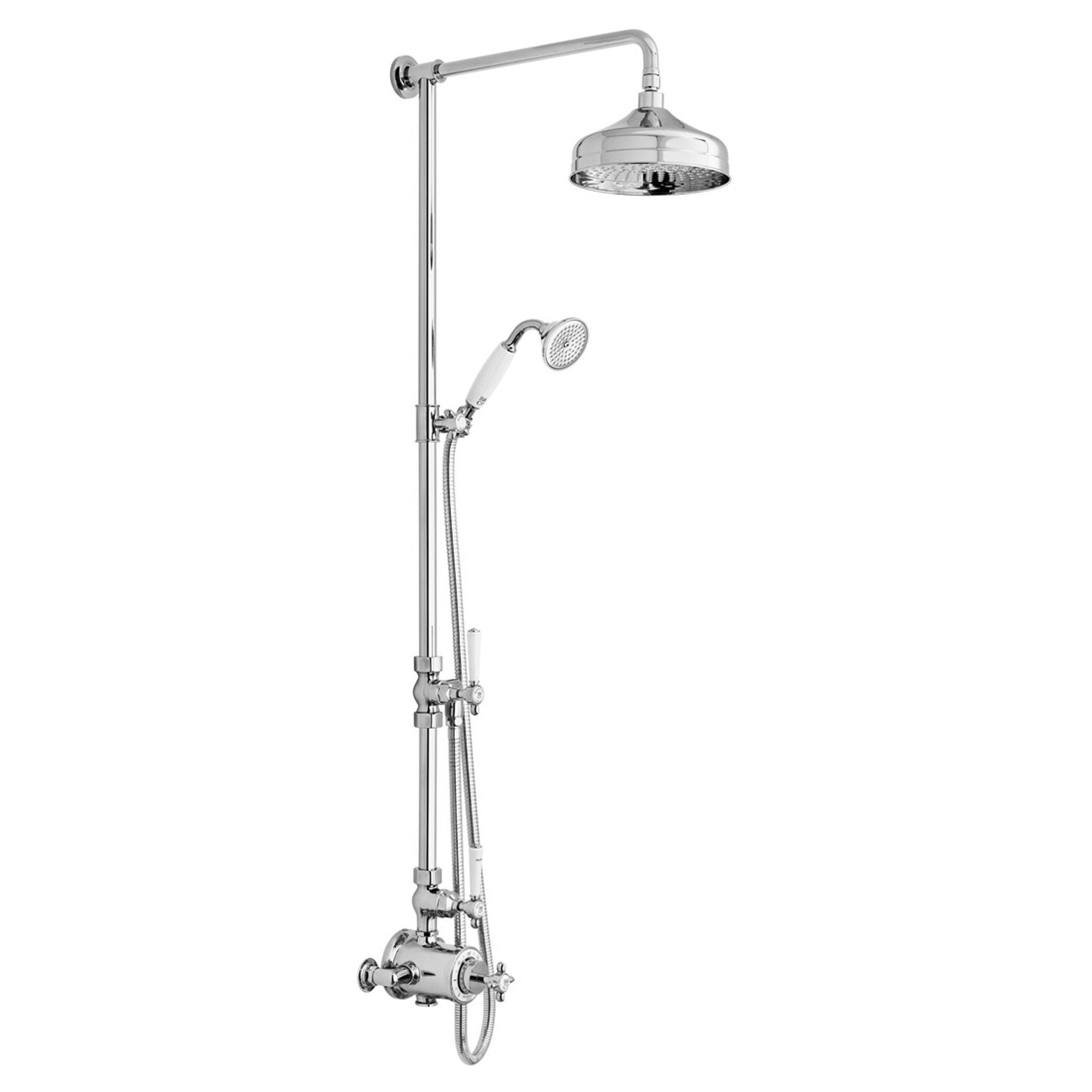 Booth & Co Axbridge Traditional 2 Outlet Exposed Thermostatic Shower Set