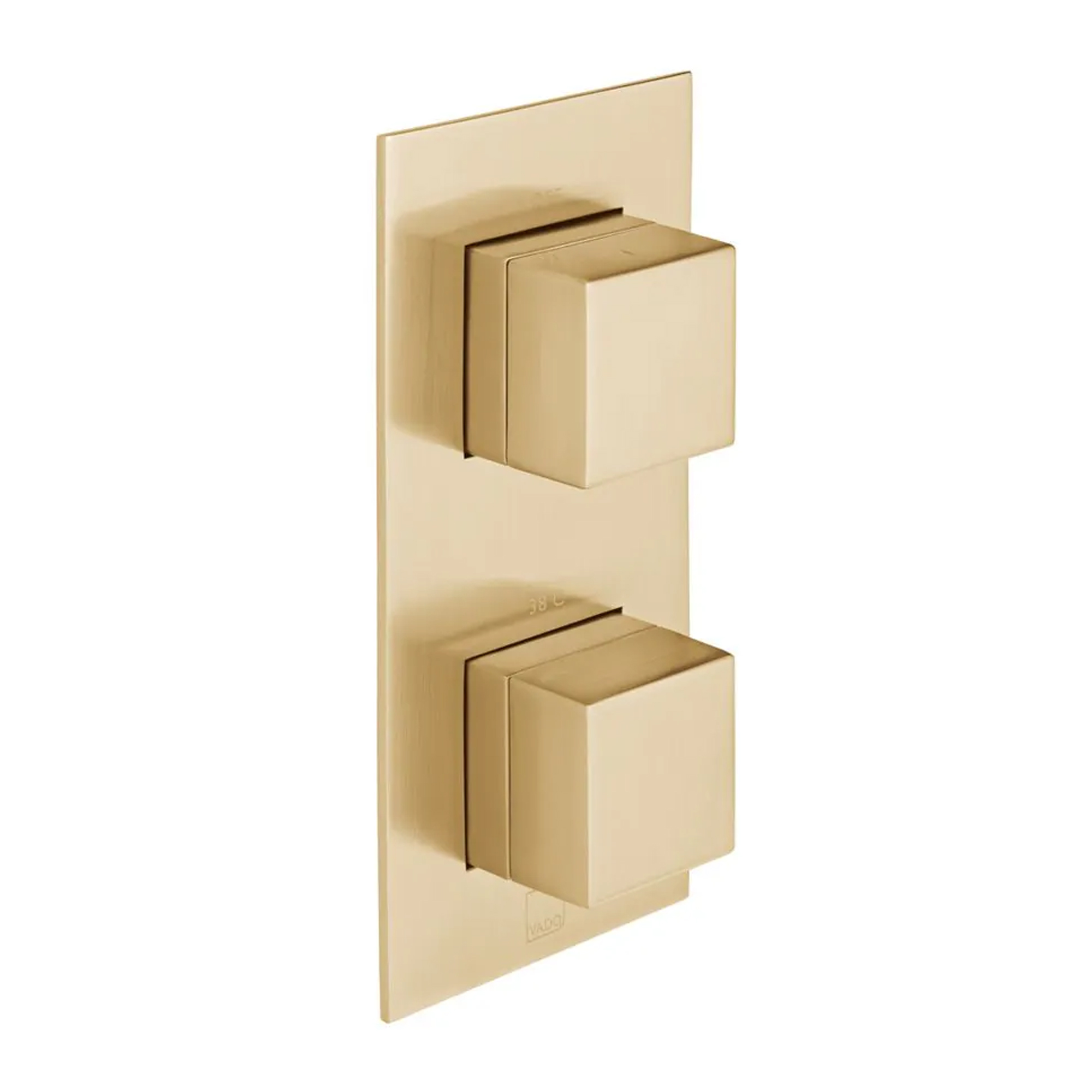 Vado Individual Tablet Notion Vertical 1 Outlet 2 Handle Thermostatic Concealed Shower Valve