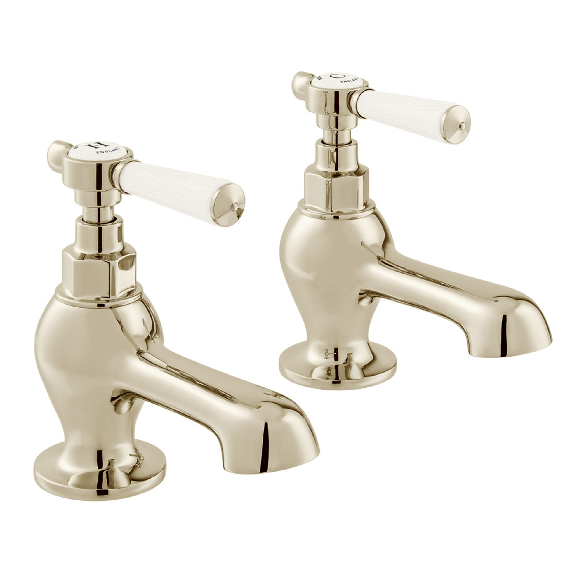 Booth & Co Axbridge Traditional Lever Bath Pillar Taps