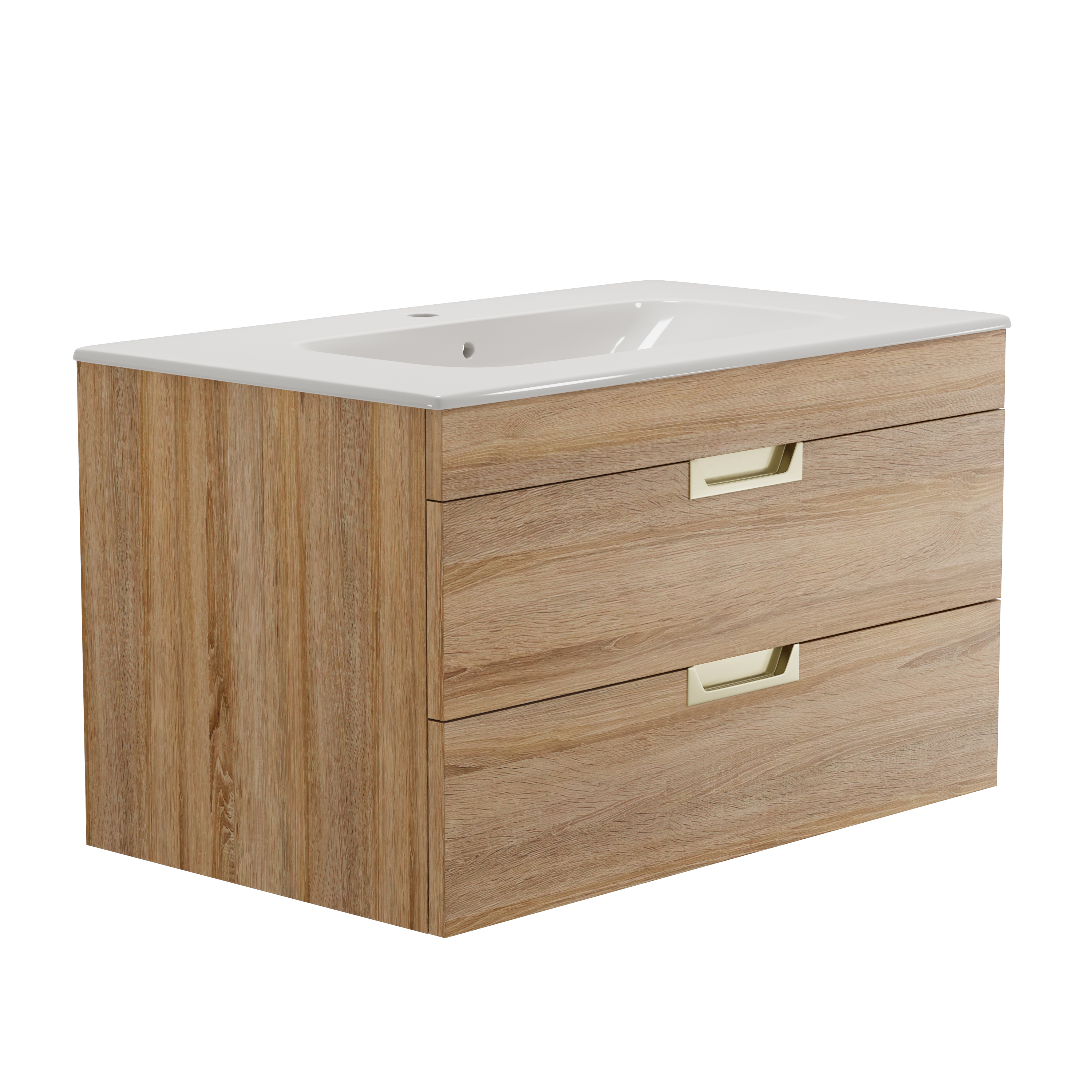 Isla 800mm Wall Hung Vanity Unit & Basin