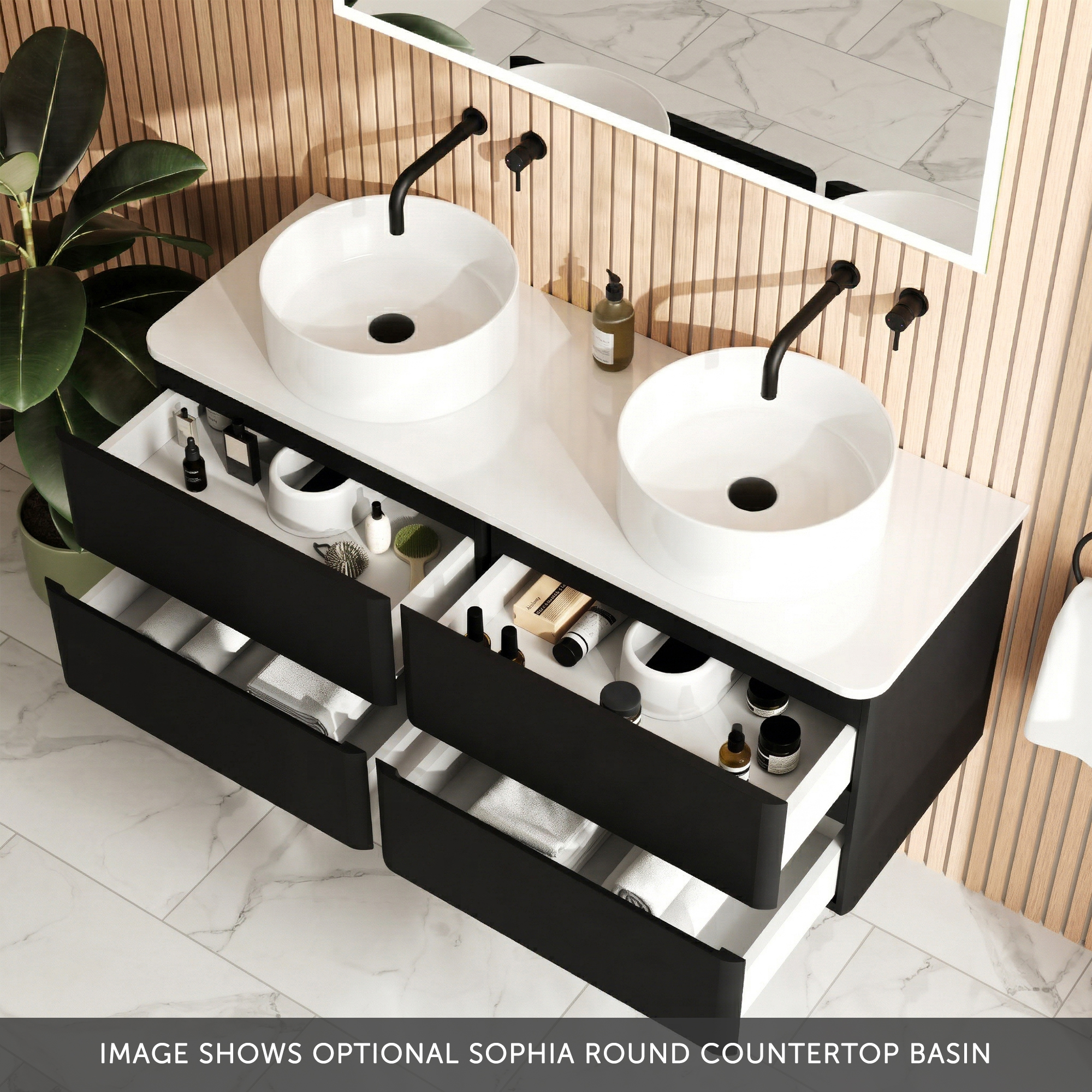Drench Origin 1200mm Wall Mounted Vanity Unit & Countertop