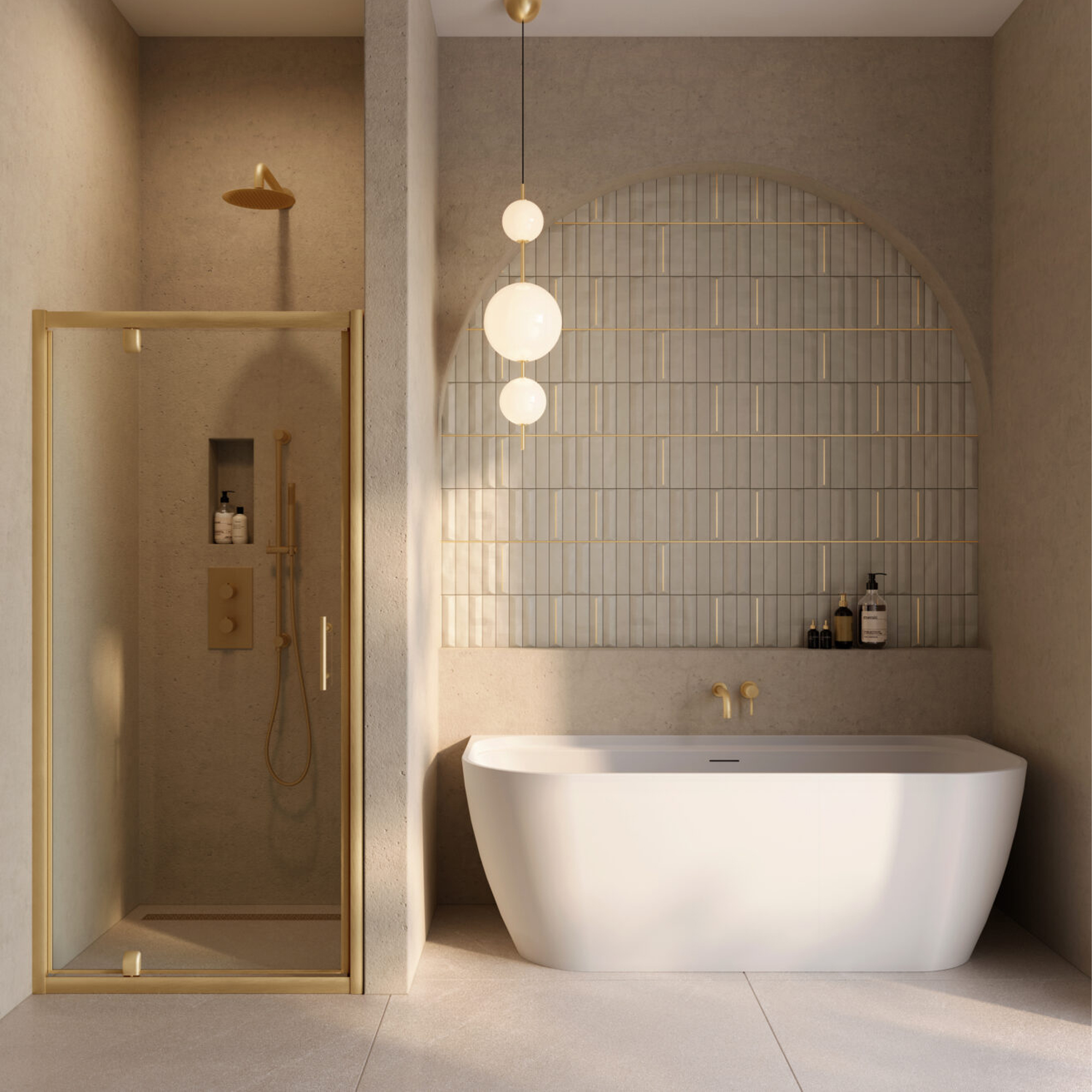 Dune Back To Wall Acrylic Bath - 1700 x 800mm