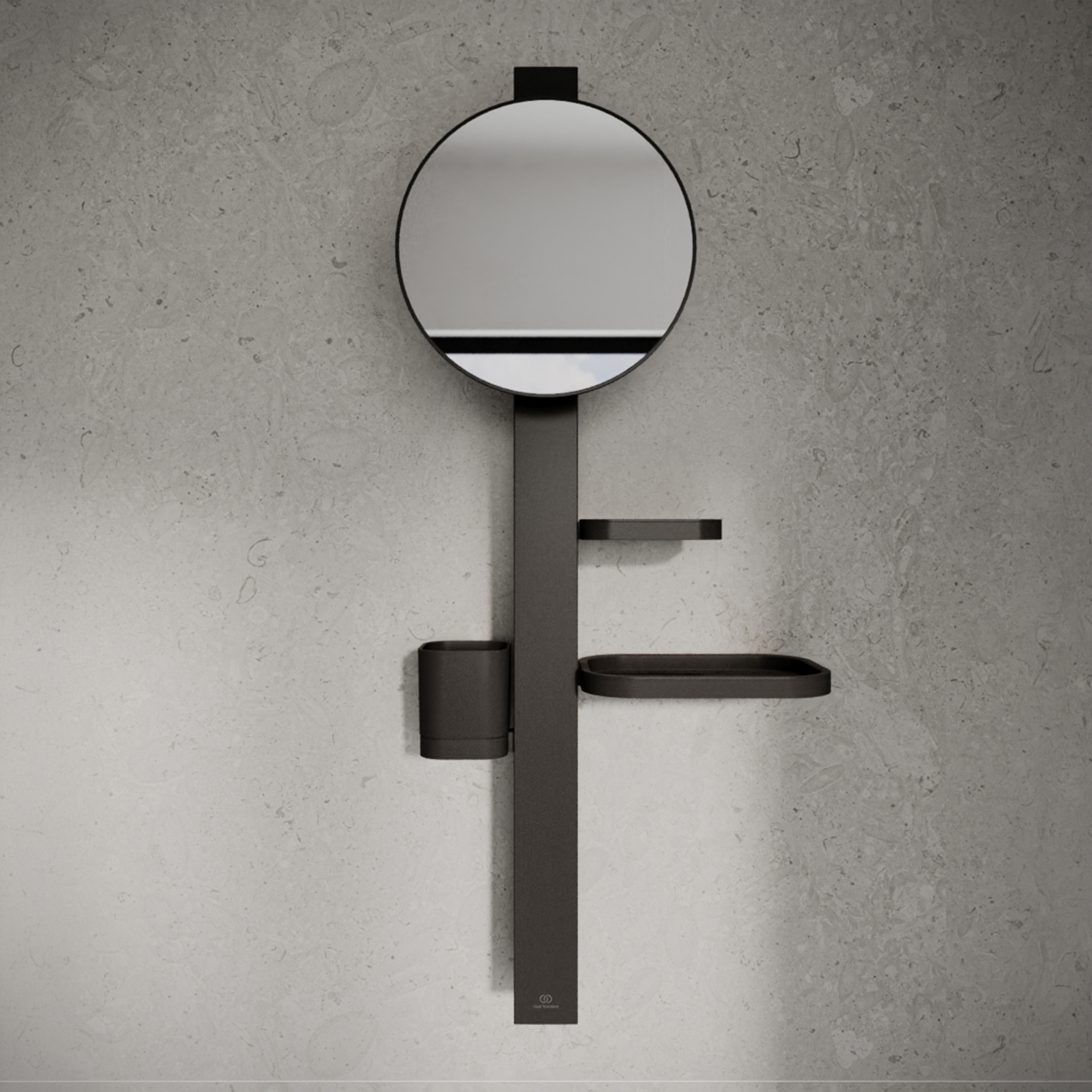 Ideal Standard Alu+ 200mm Magnifying Mirror & Beauty Bar