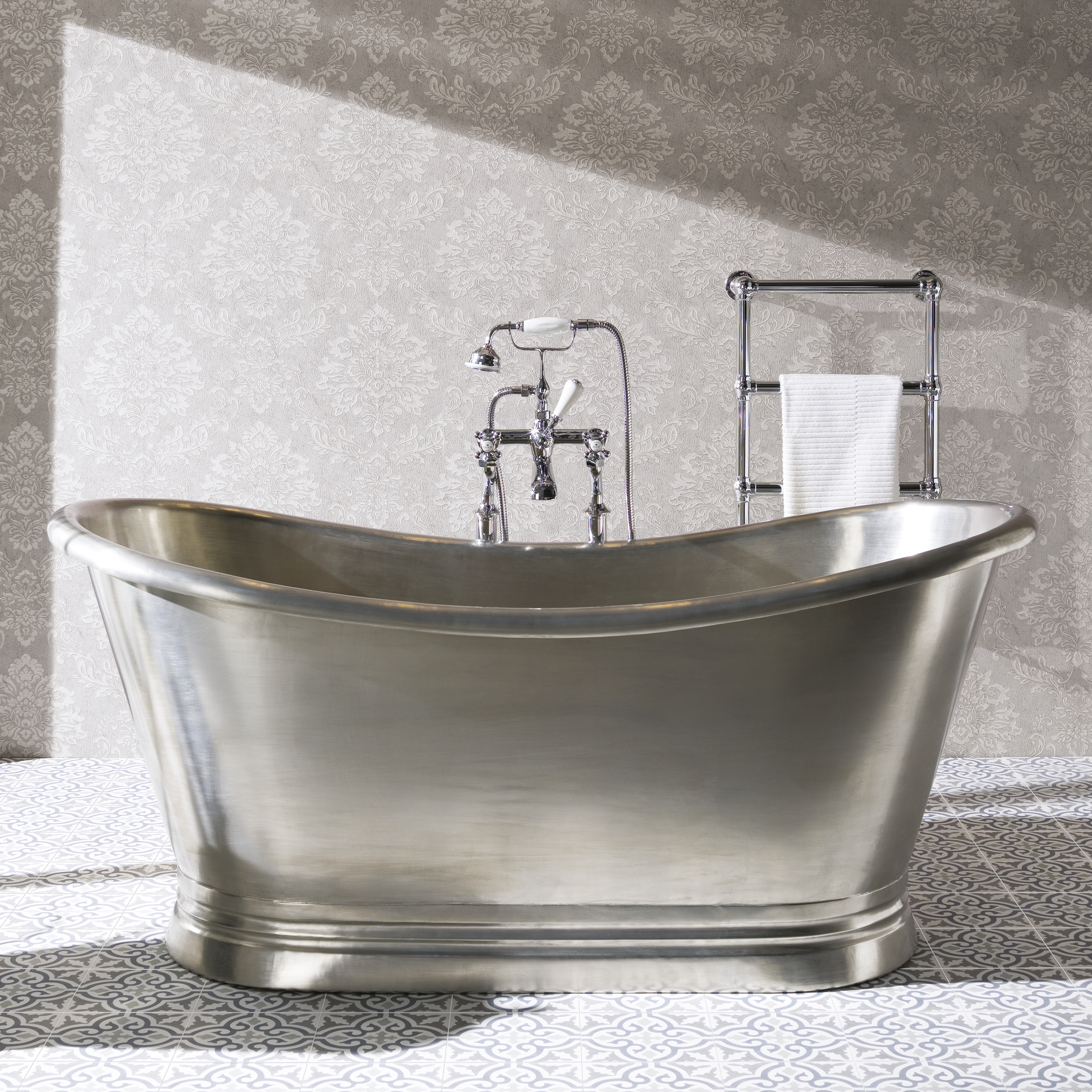 BC Designs Classic Roll Top Tin Boat Bath - 1500 x 725mm & 1700 x 725mm