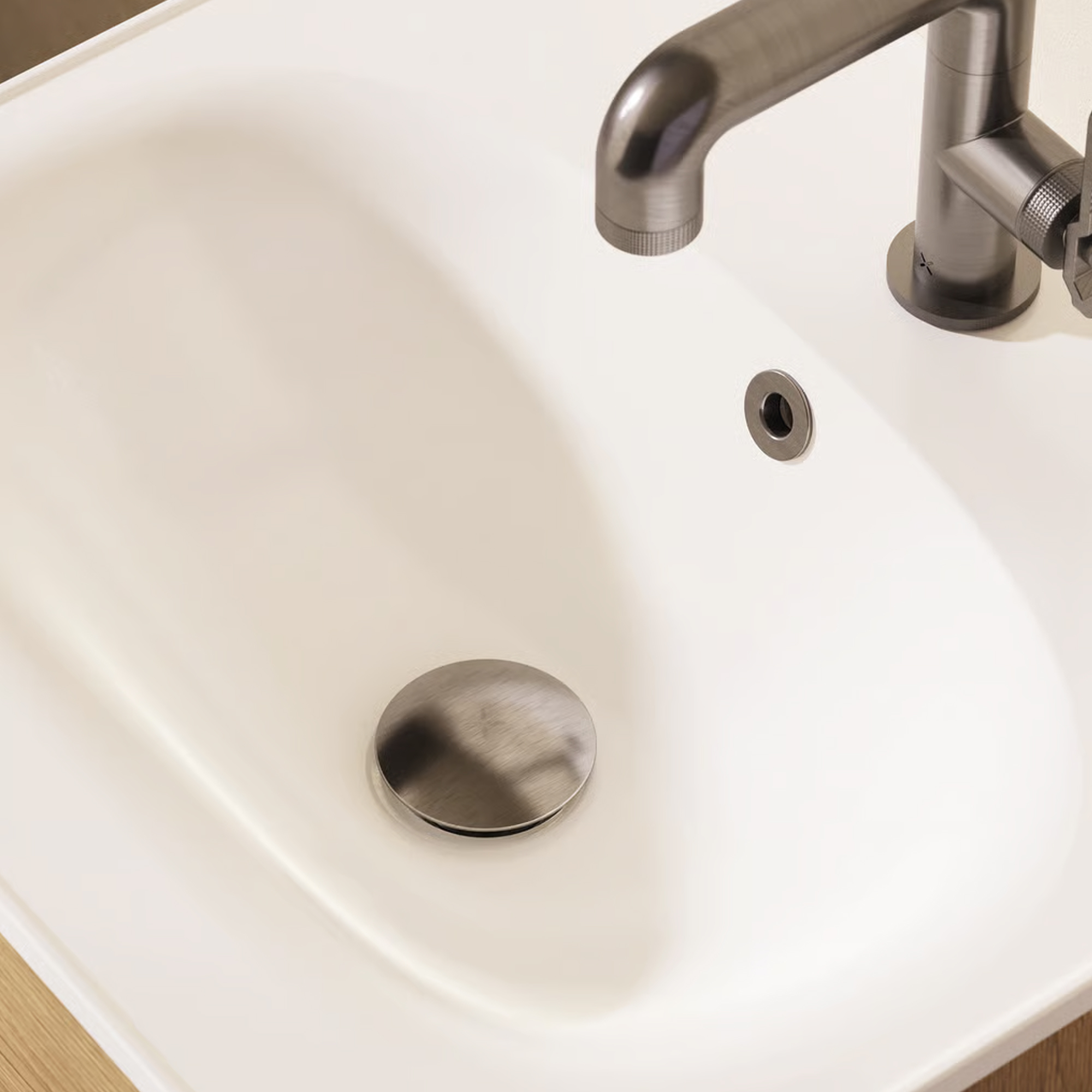 Crosswater Union Universal Basin Click Waste - Brushed Black Chrome
