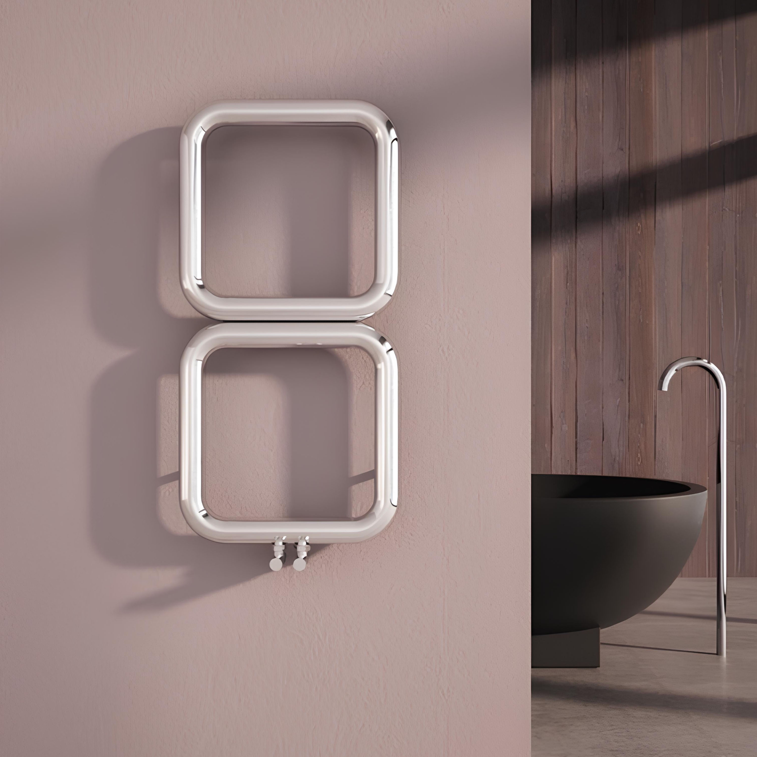 Carisa Baro Stainless Steel Vertical Designer Heated Towel Rail