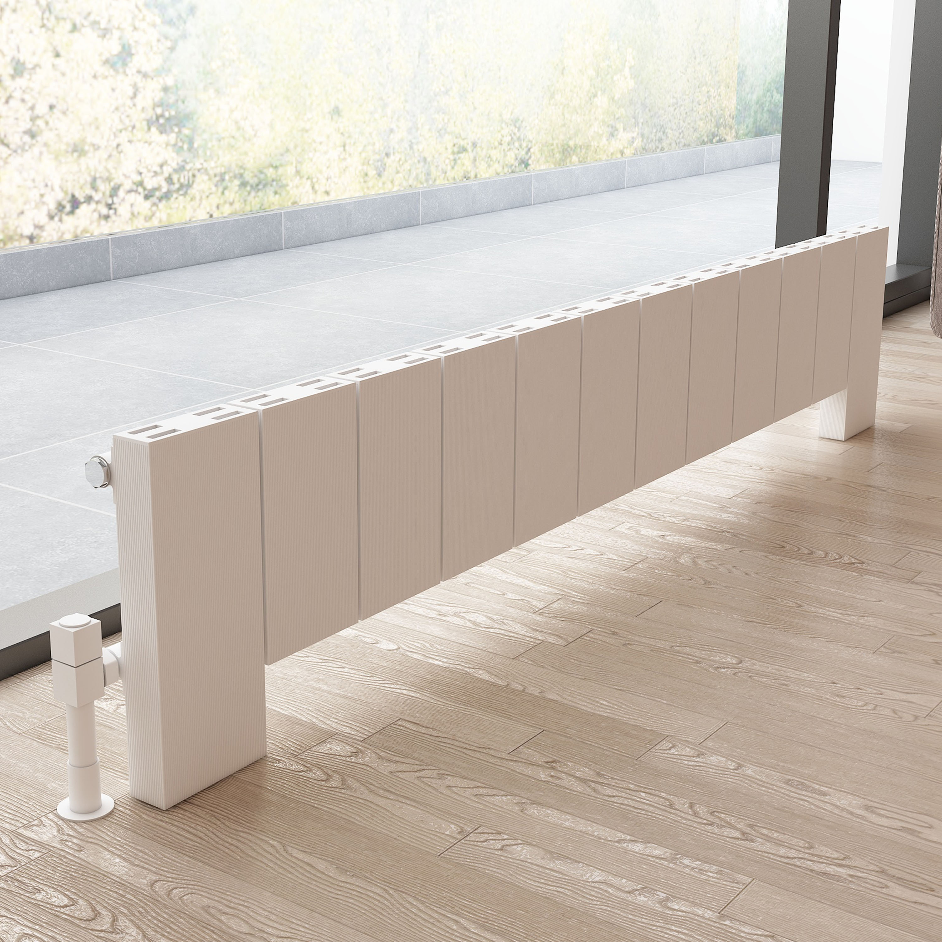 Carisa Elvino Floorstanding Panel Designer Aluminium Radiator