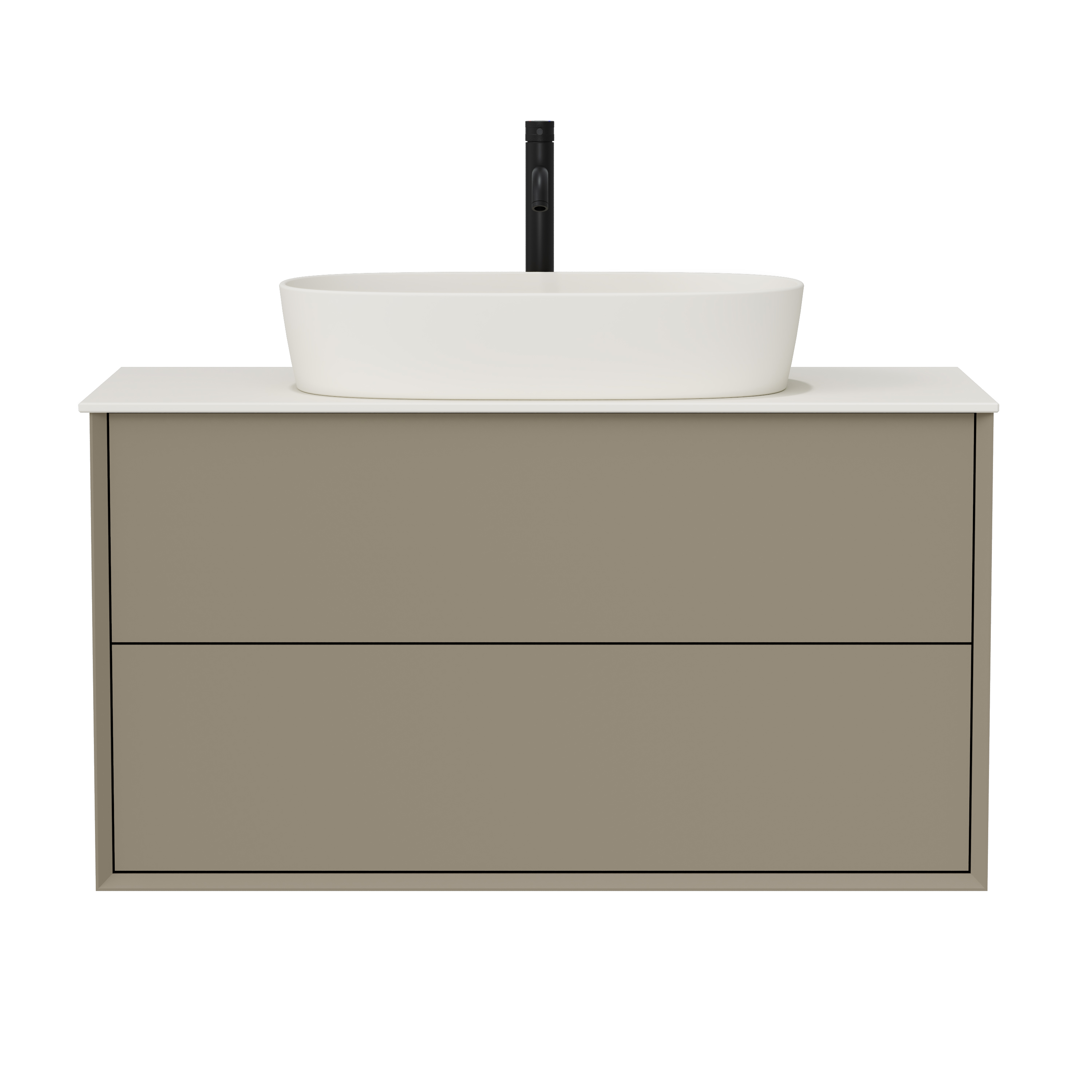 Oslo 1000mm Wall Mounted Vanity Unit & Sintered Stone Countertop