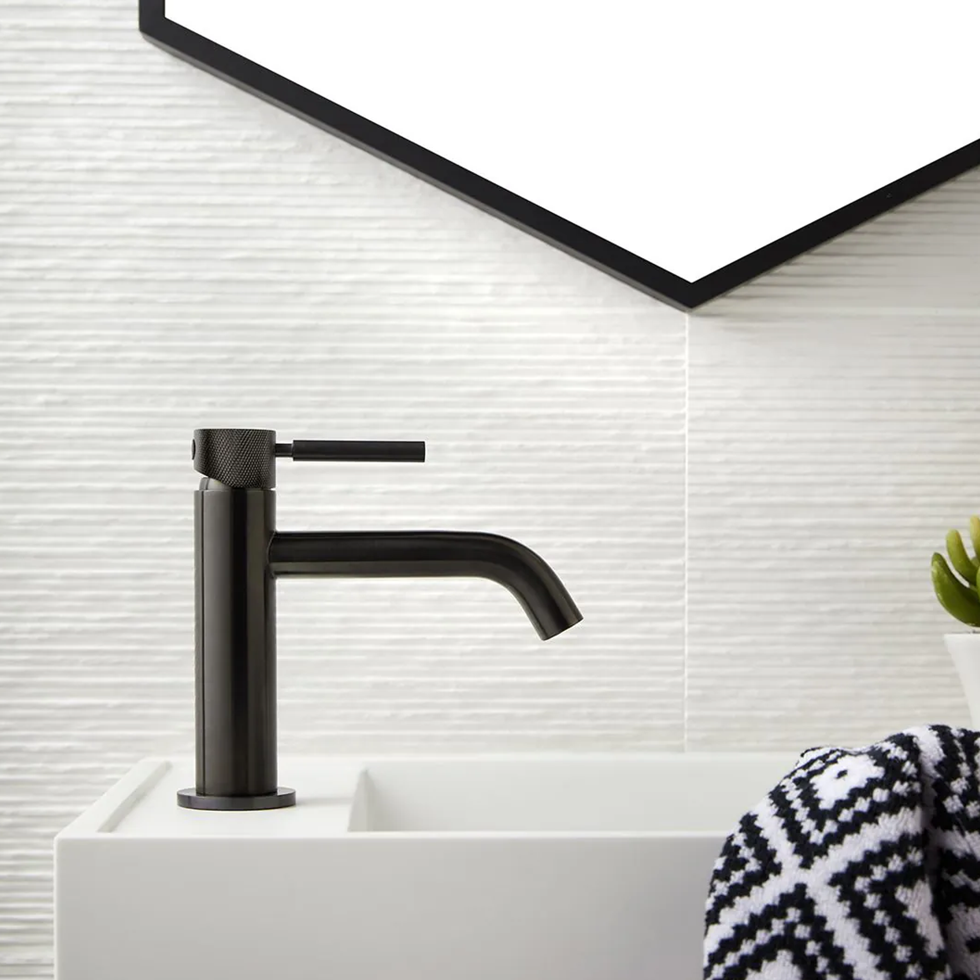 Vado Individual Origins Slimline Mono Basin Mixer Tap with Knurled Handle