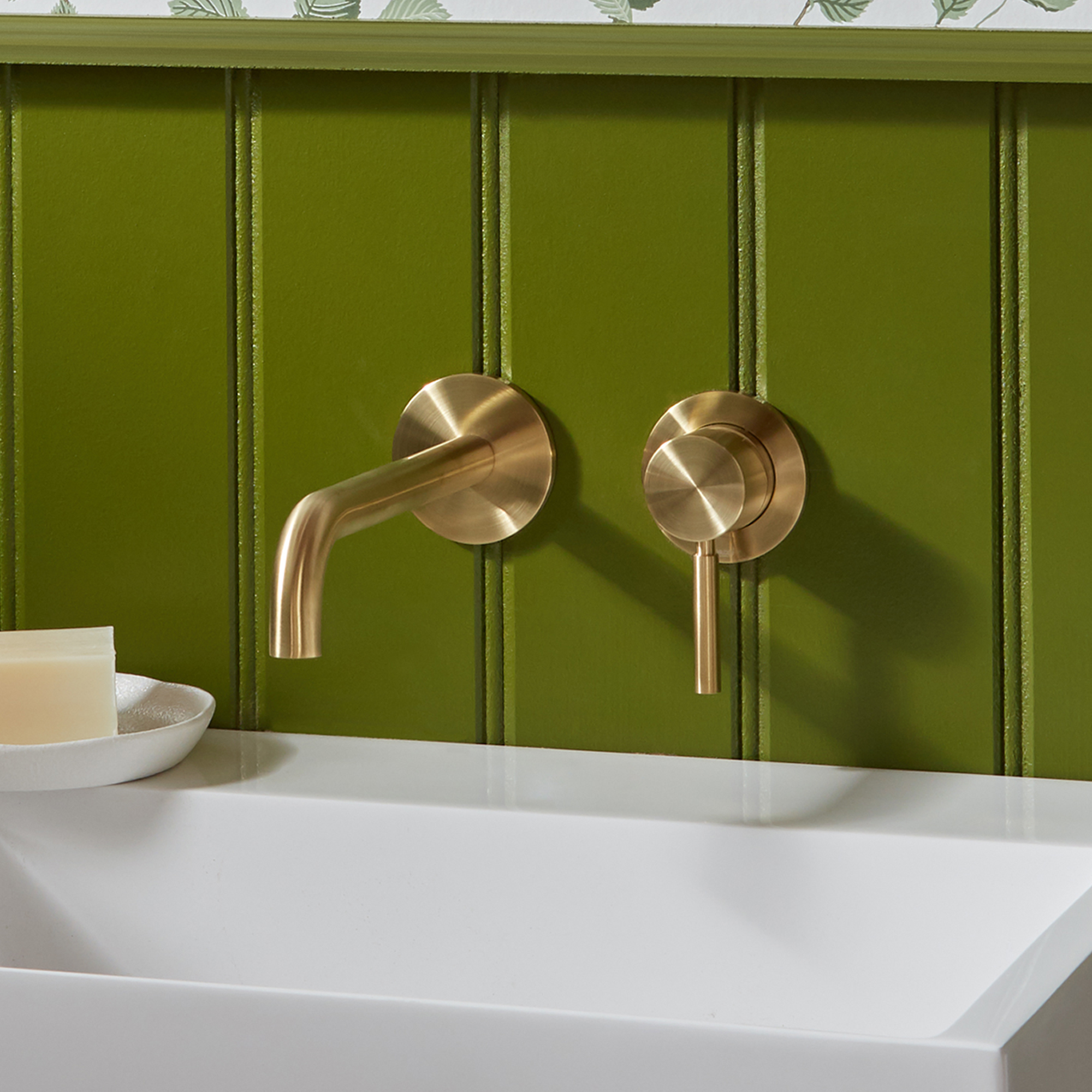 Vado Individual Origins Slimline 2 Hole Wall Mounted Basin Mixer Tap