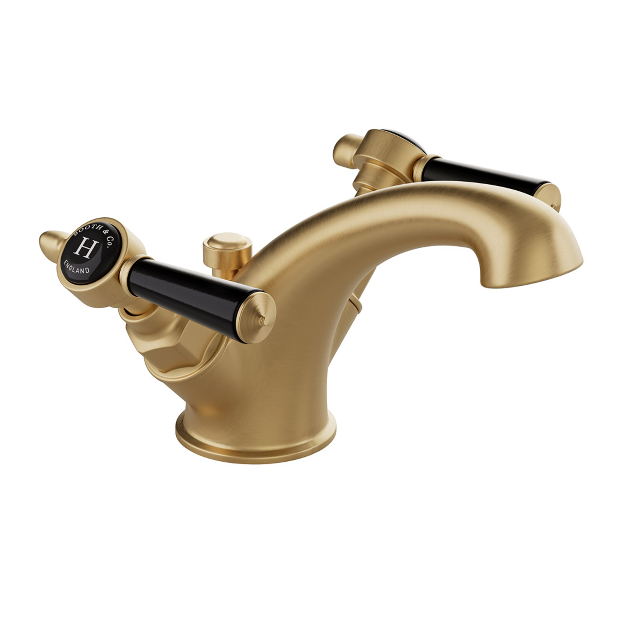 Booth & Co Axbridge Traditional Lever Mono Basin Mixer Tap with Optional Waste