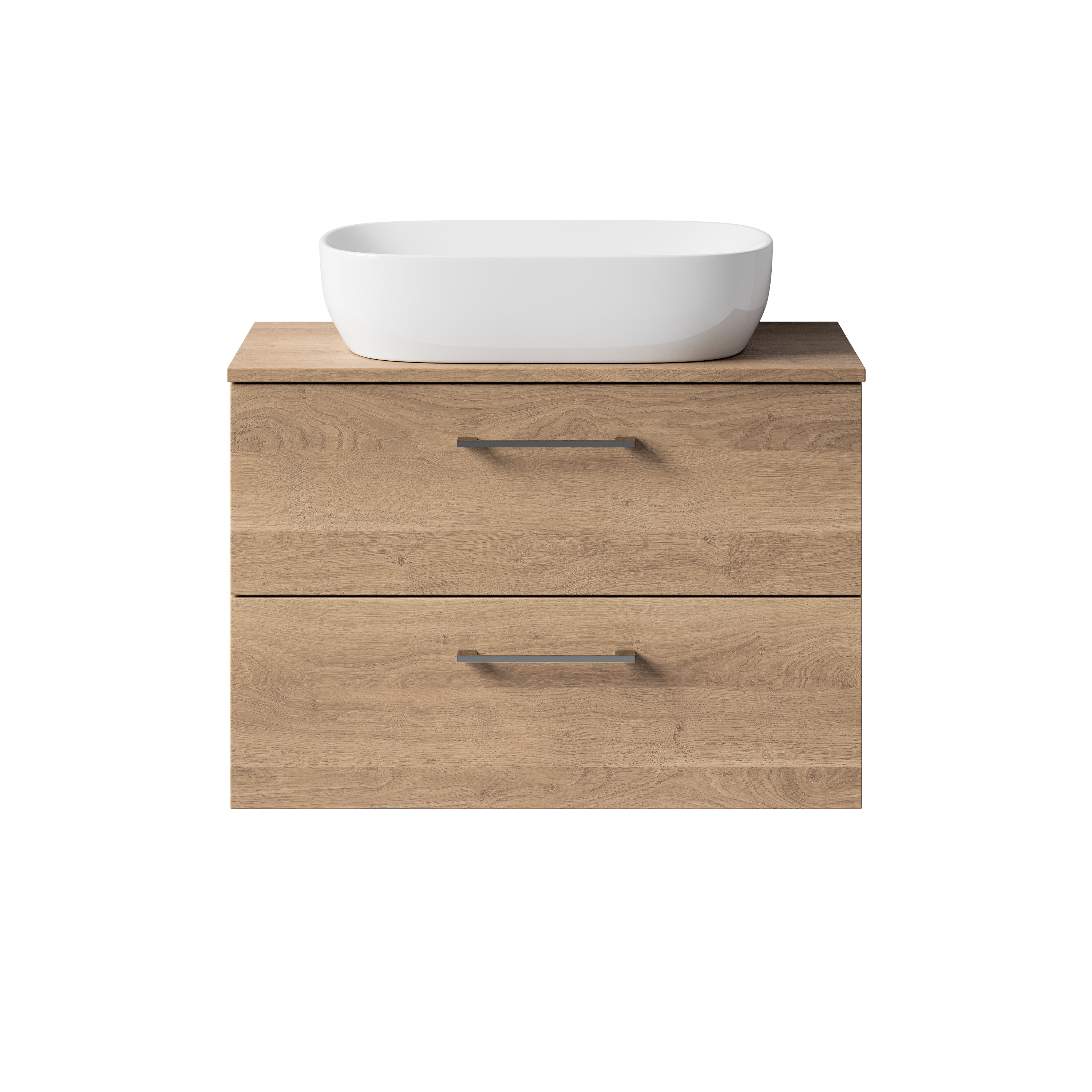 Erin 800mm Wall Mounted 2 Drawer Vanity Unit & Countertop