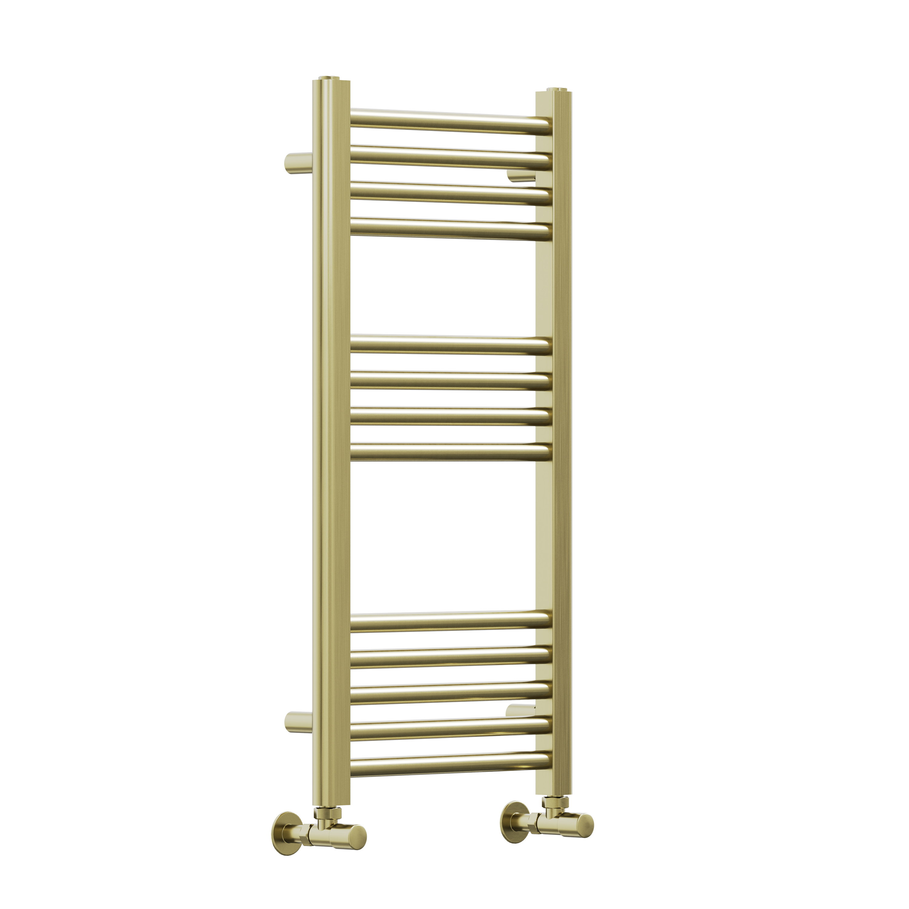 Toasty Glow Premium Brushed Brass 25mm Heated Towel Rail