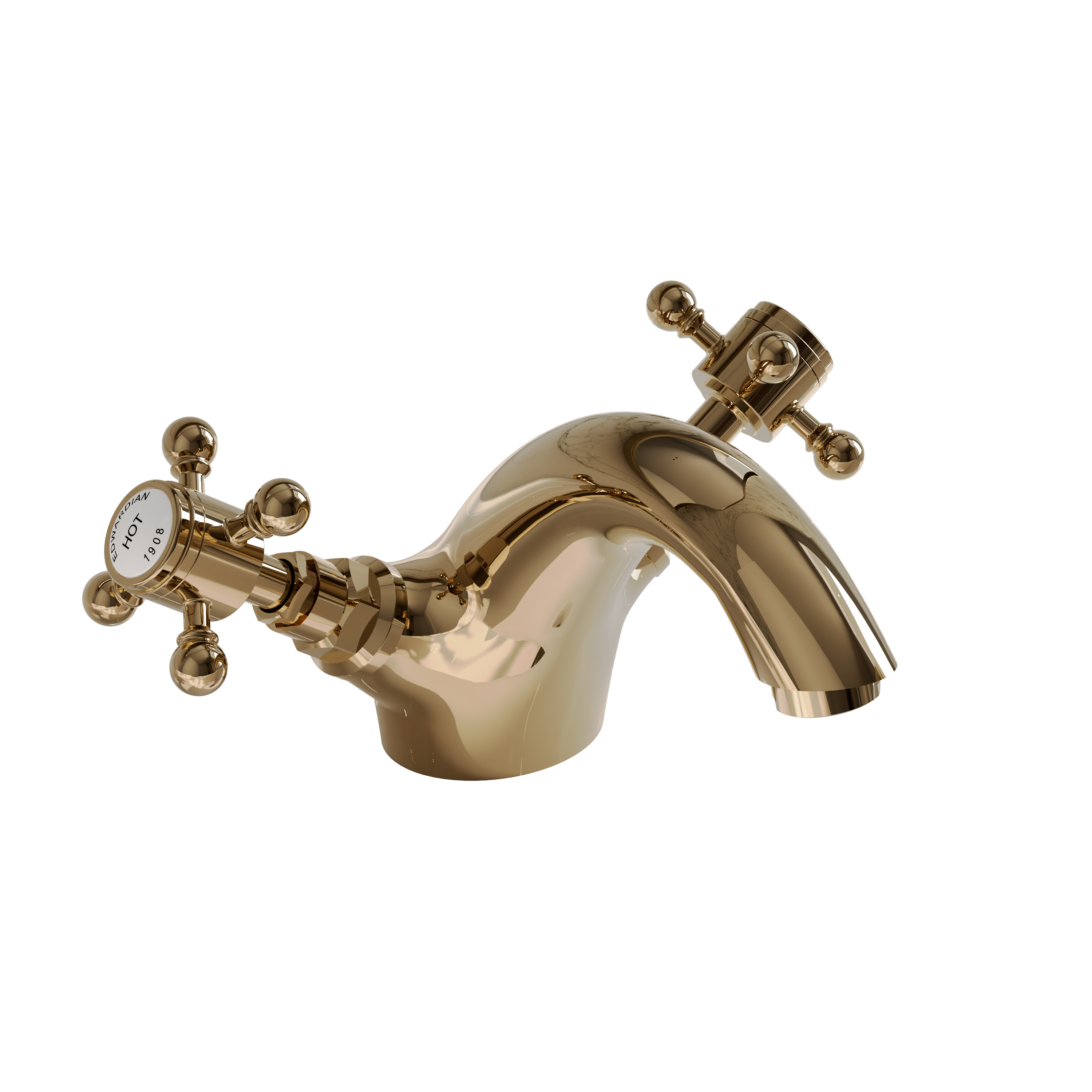 Butler & Rose Eliza Crosshead Mono Basin Mixer Tap & Waste