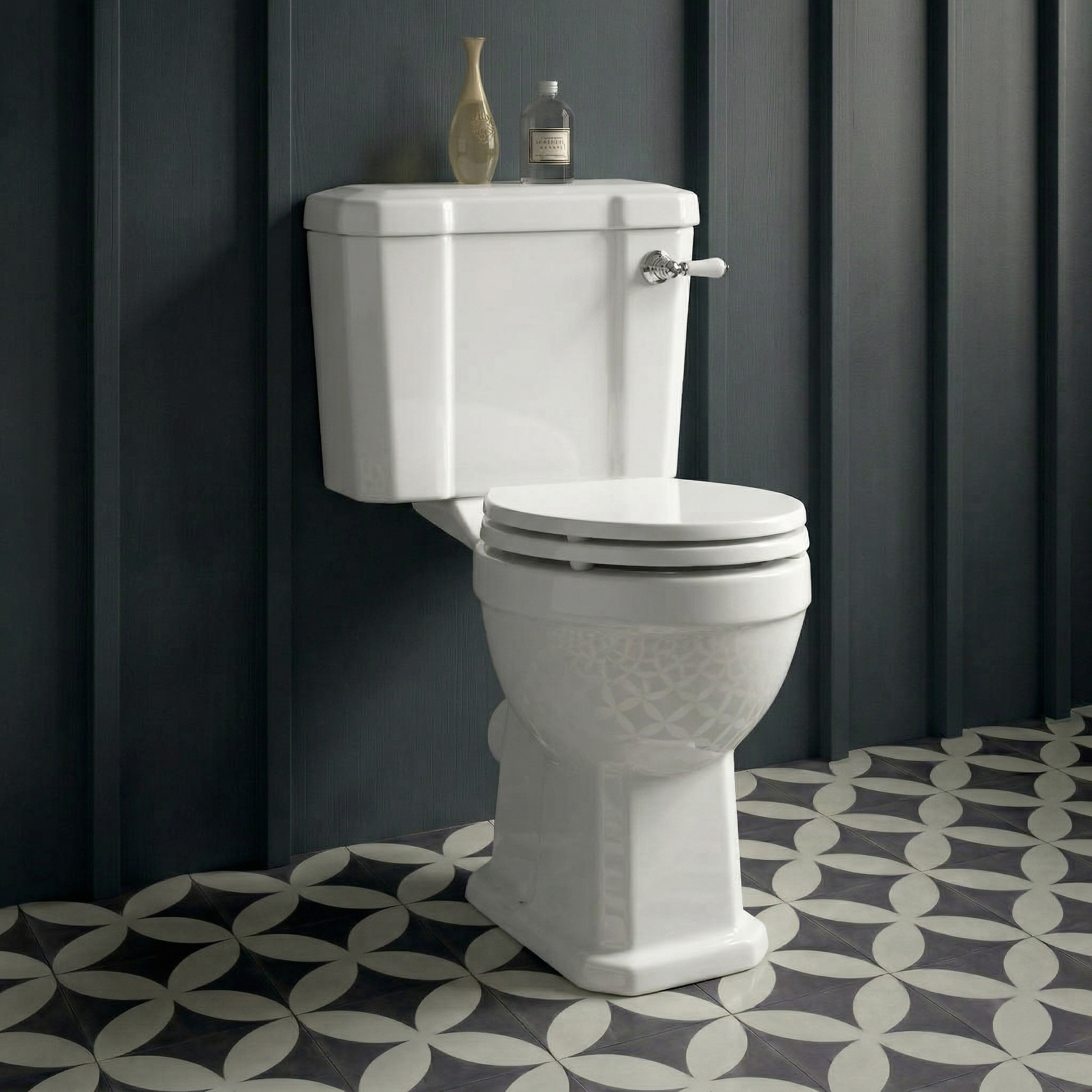 Butler & Rose Catherine Comfort Height Close Coupled Toilet & Cistern (Excluding Seat)