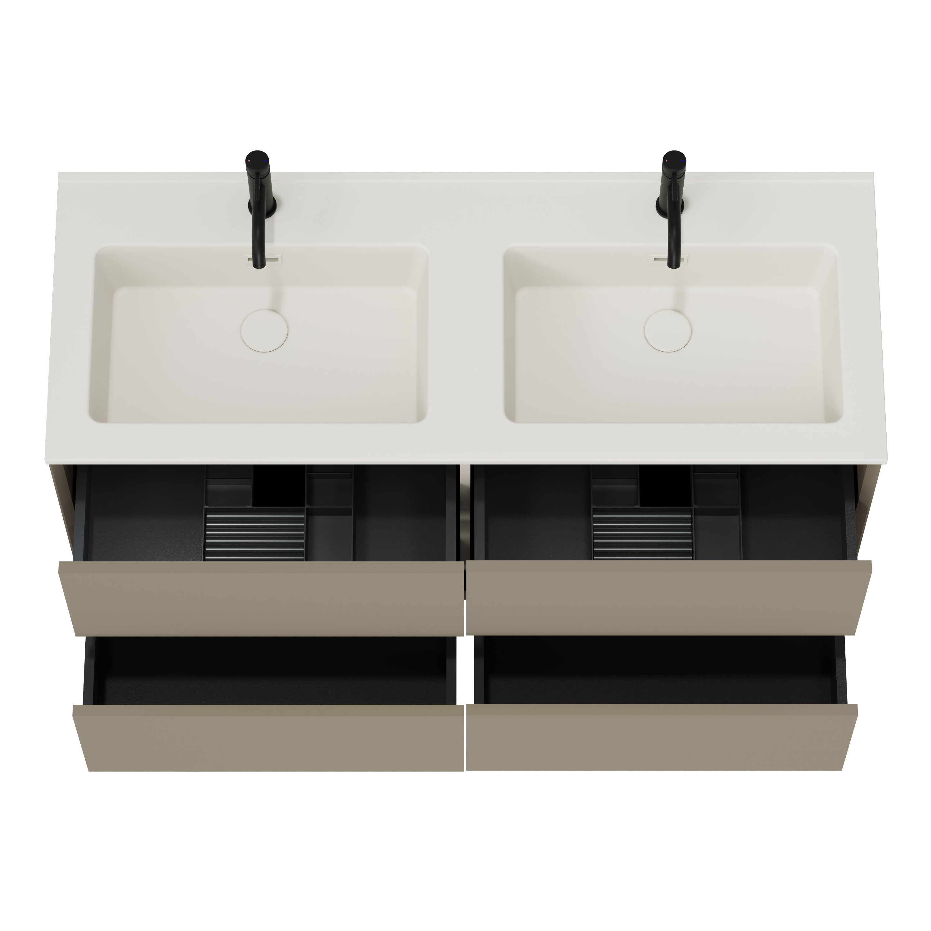 Oslo 1200mm Wall Mounted Vanity Unit & Matt White Basin