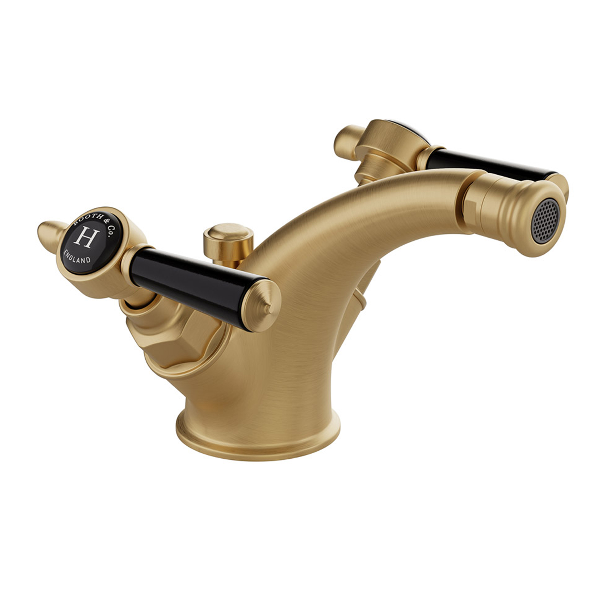 Booth & Co Axbridge Traditional Lever Mono Bidet Mixer with Waste