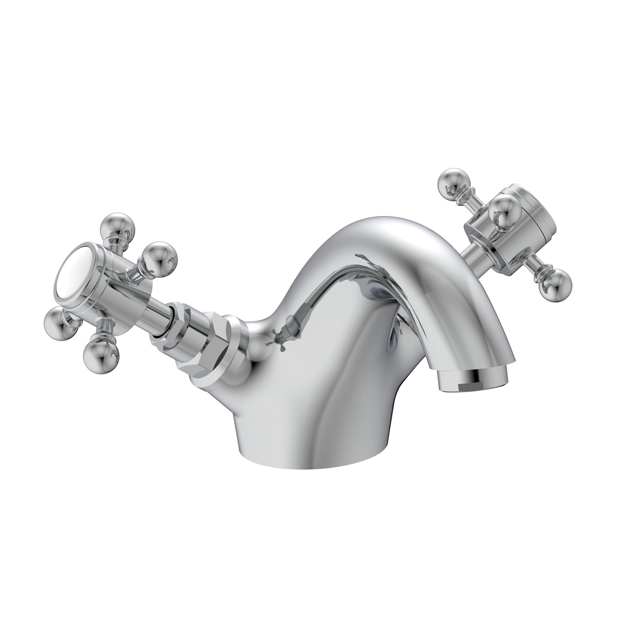 Butler & Rose Eliza Crosshead Mono Basin Mixer Tap & Waste