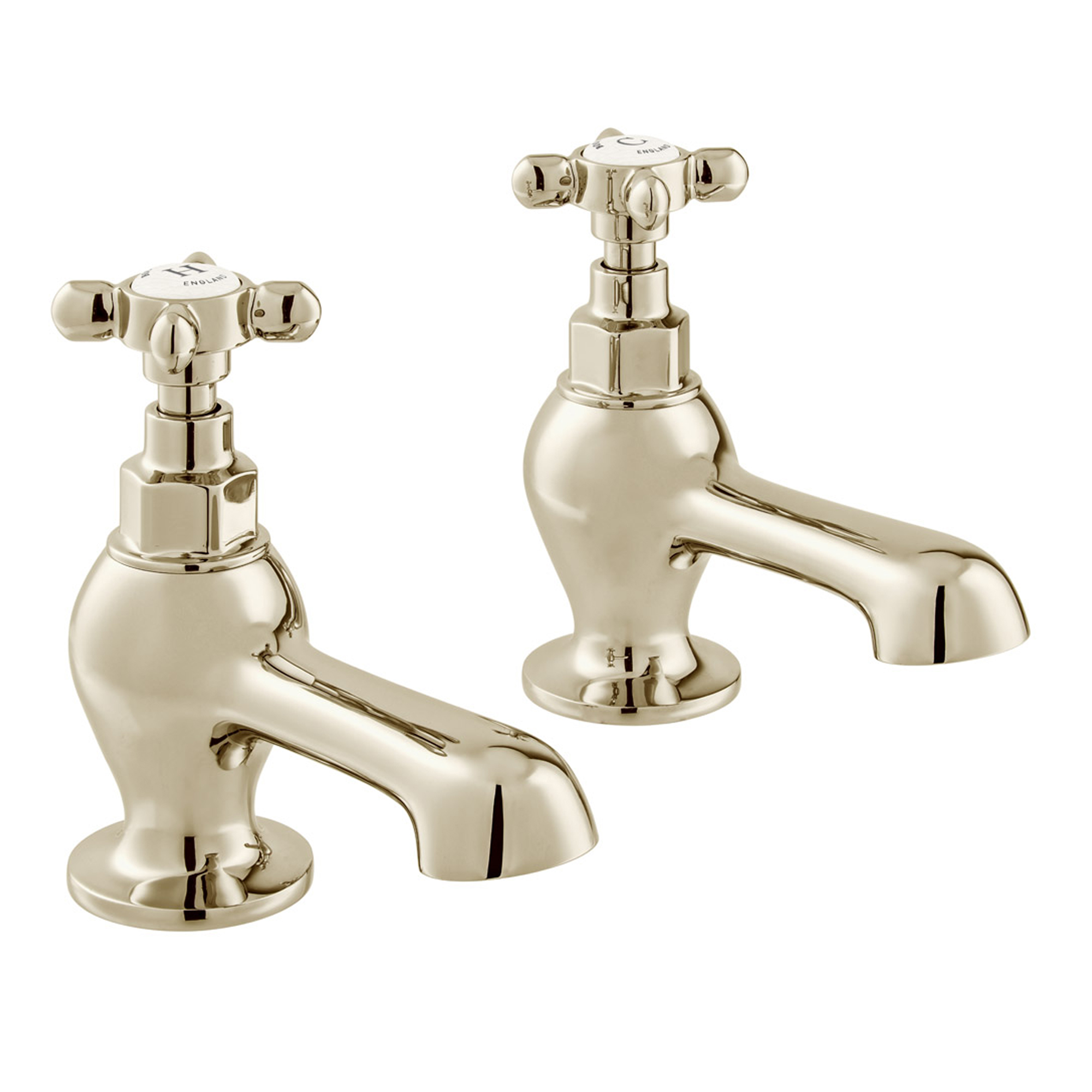 Booth & Co Axbridge Traditional Crosshead Bath Pillar Taps
