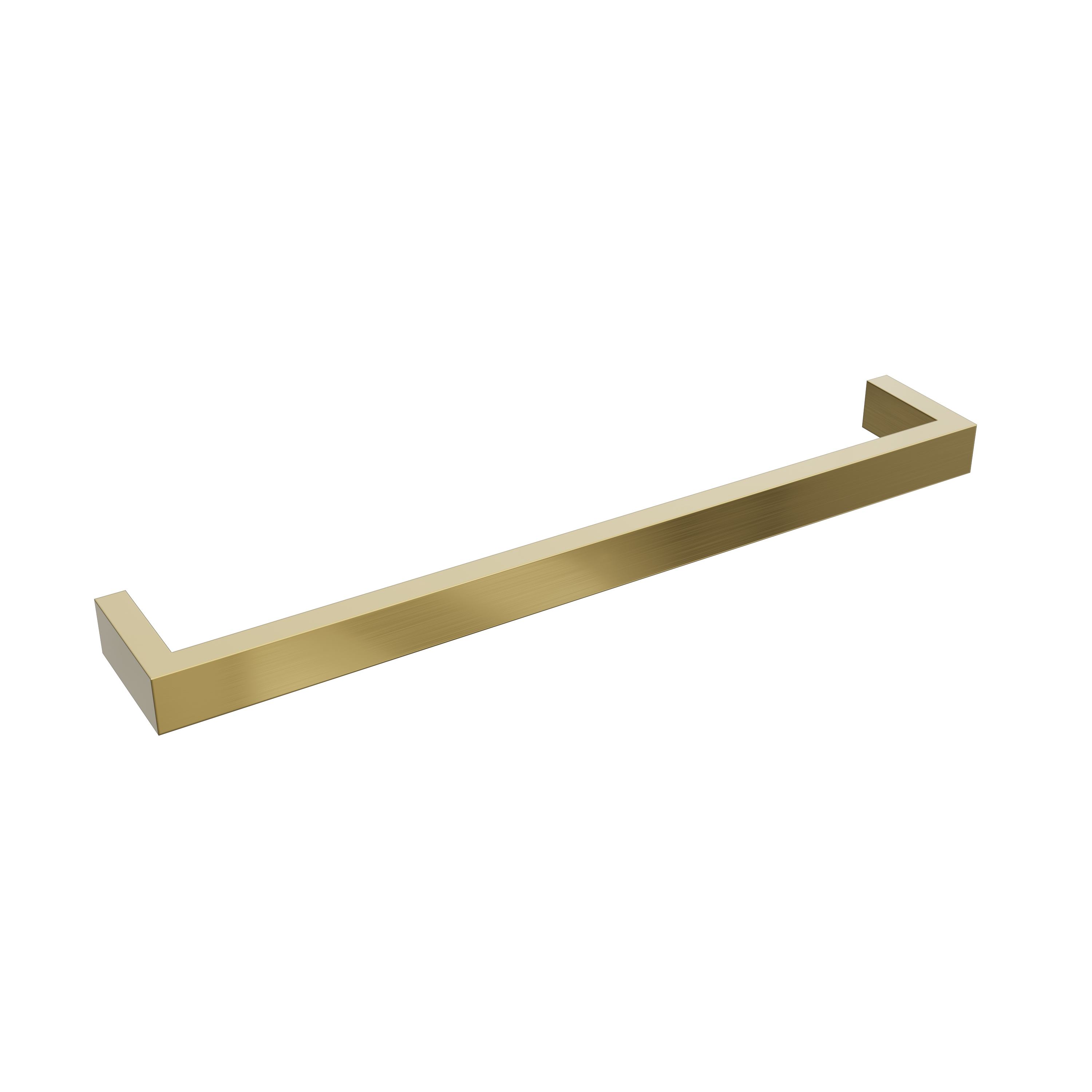 Toasty Flare Brushed Brass Electric Heated Towel Rail