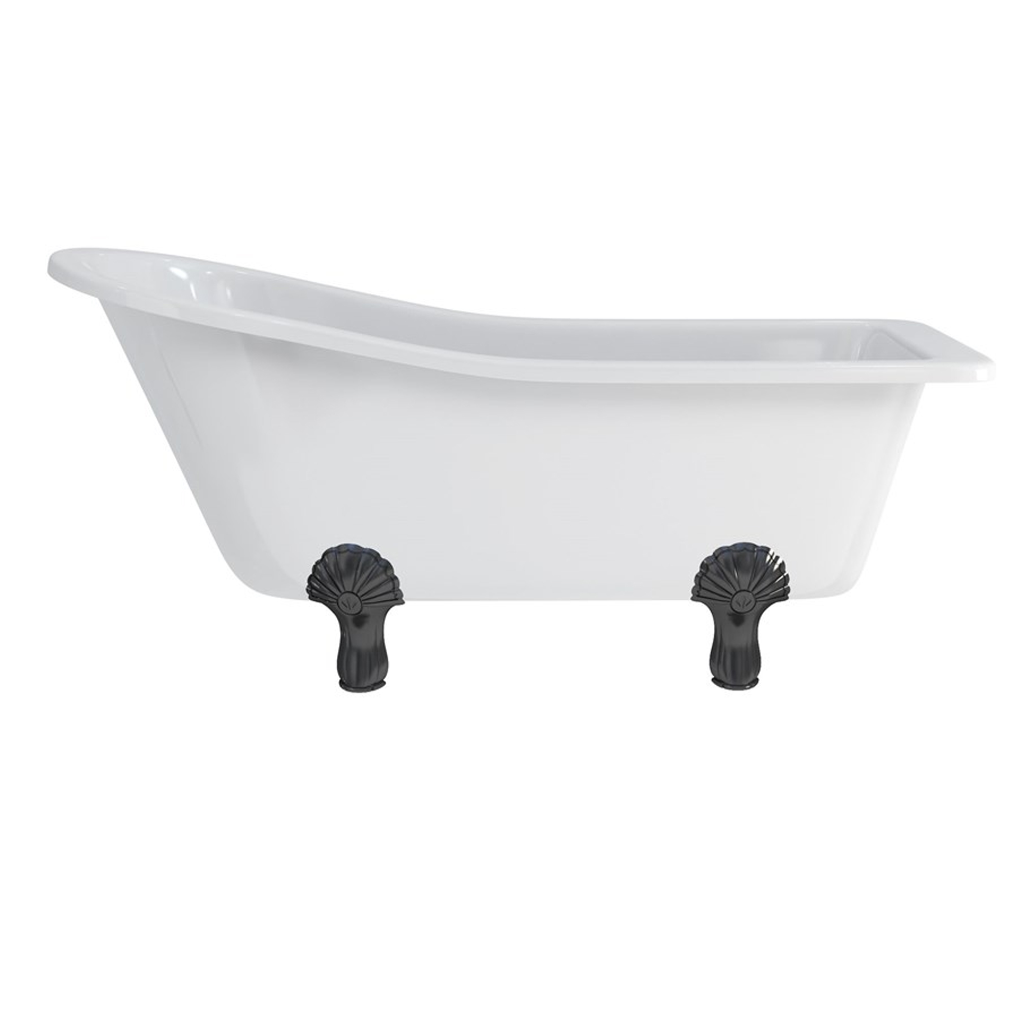 Burlington Harewood Slipper Bath with Luxury Feet - 1690 x 730mm