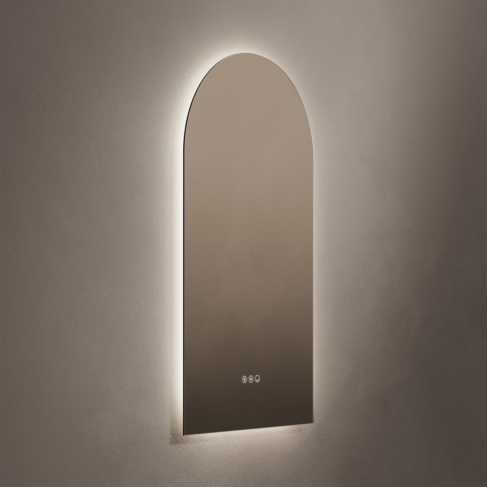 Origins Living Claris Arched LED Illuminated Mirror with Demister Pad & Colour Change Lights