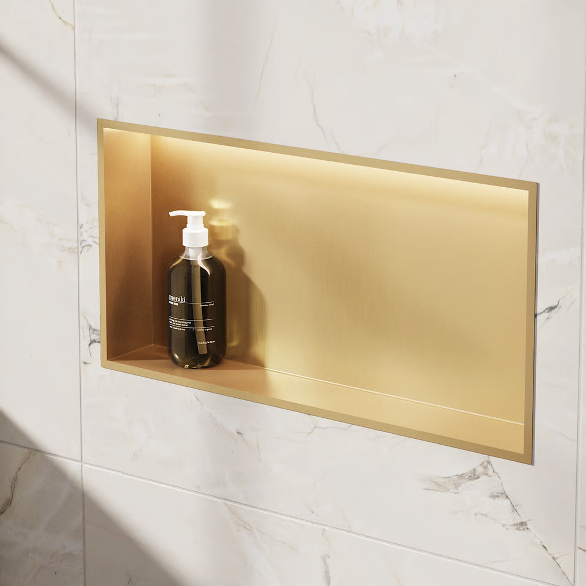 Crosswater Inset LED Illuminated Shower Niche - 610 x 305mm
