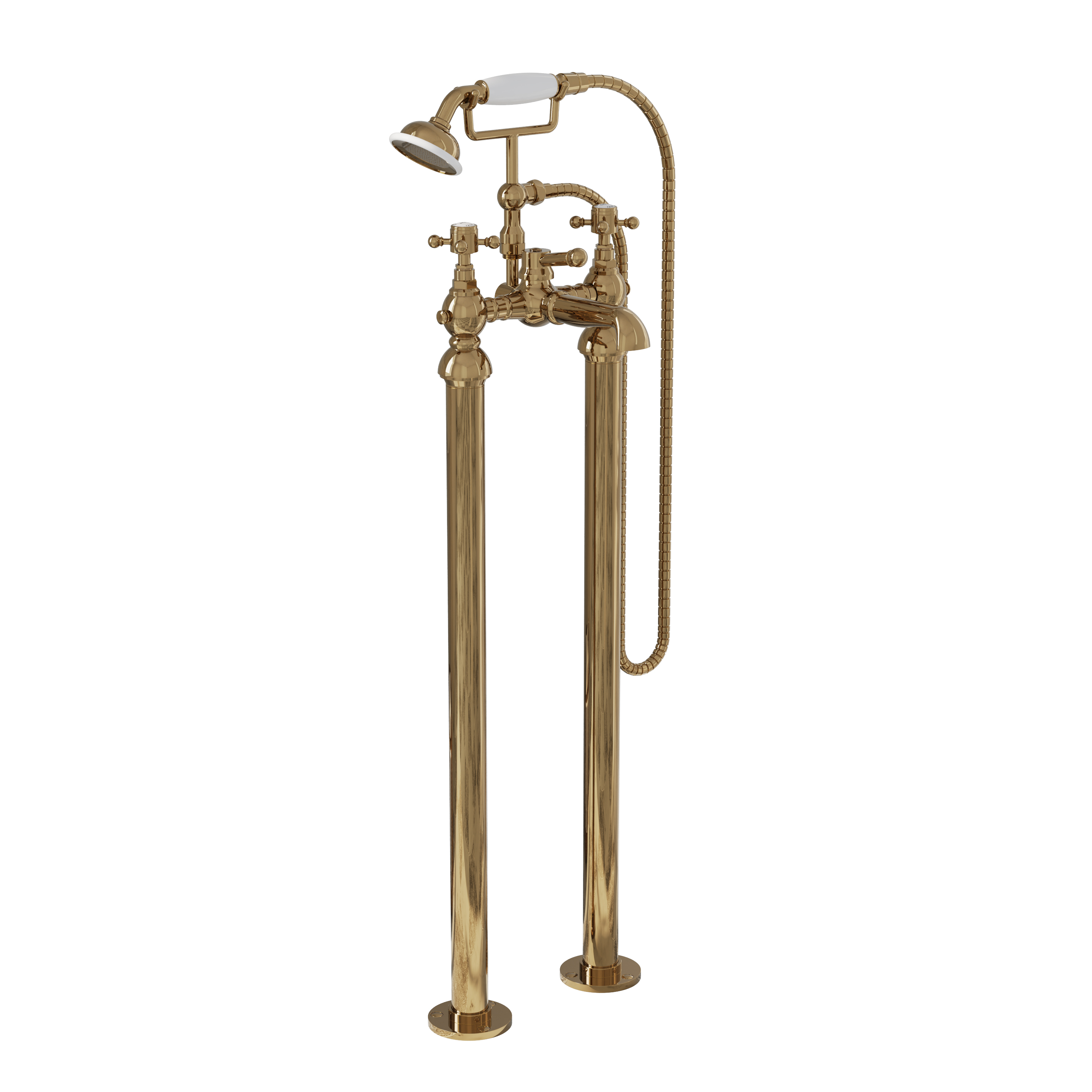 Butler & Rose Eliza Crosshead Freestanding Bath Shower Mixer Tap