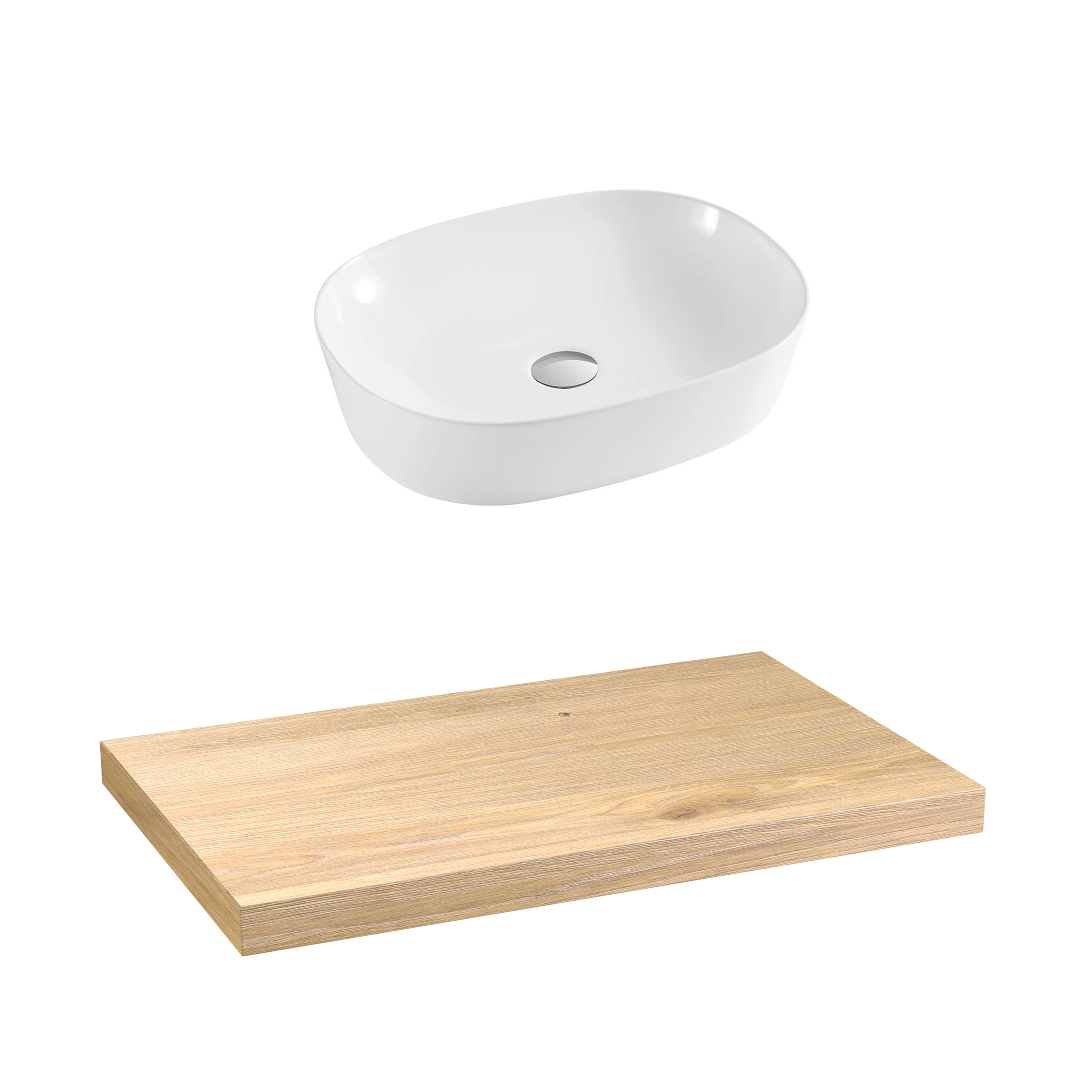 Sophia Basin Shelf with Countertop Basin - 3 sizes