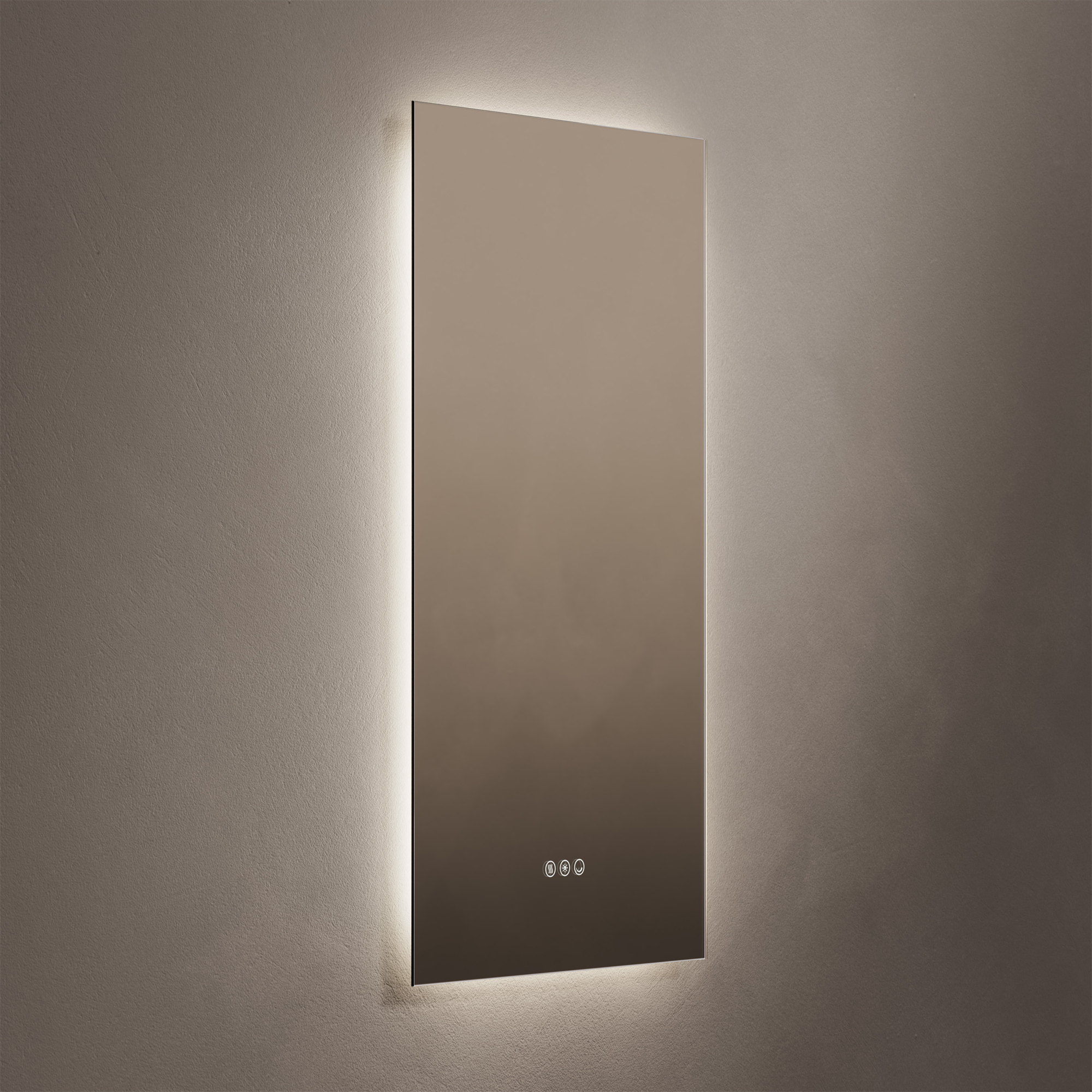 Origins Living Claris Rectangular LED Illuminated Mirror with Demister Pad & Colour Change Lights