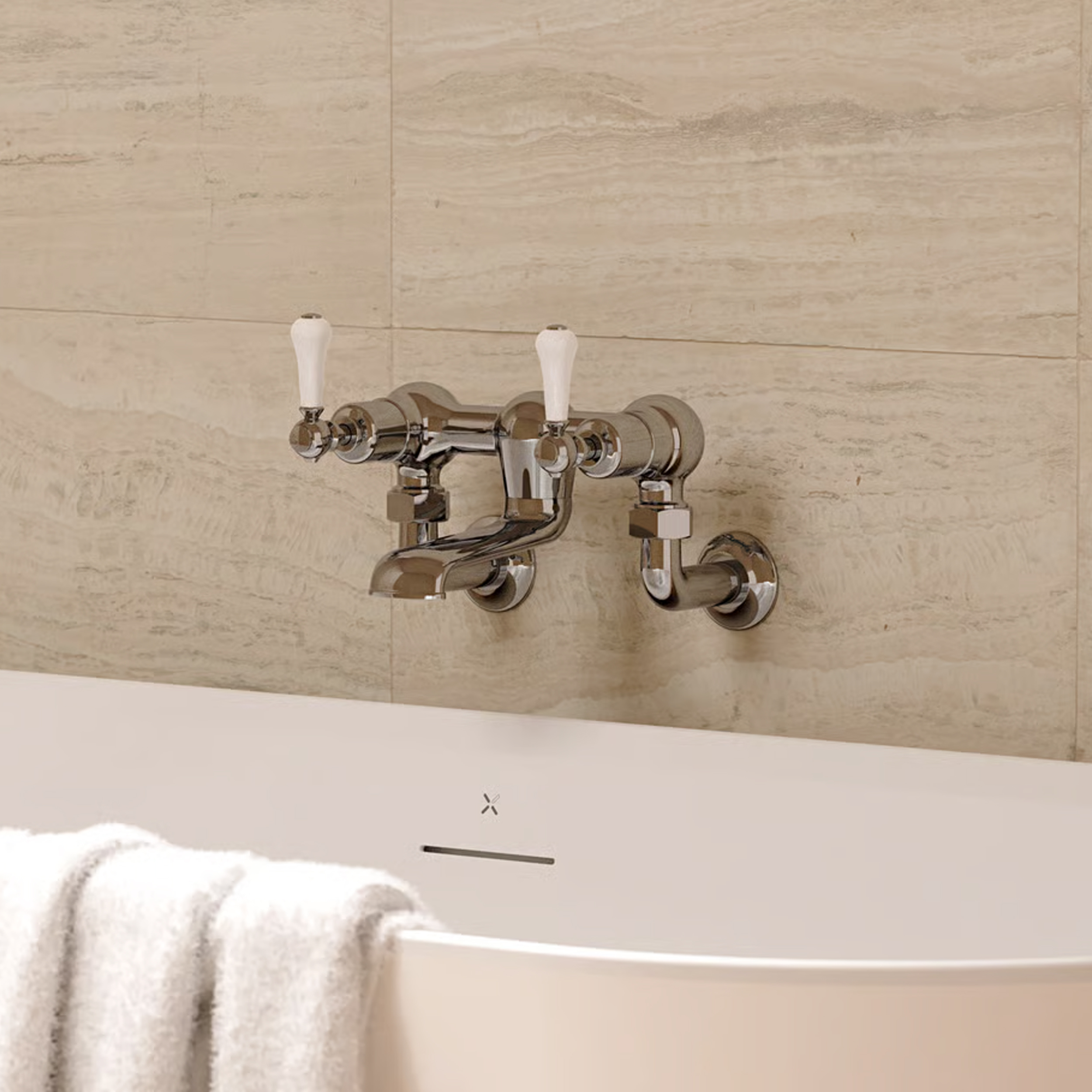 Crosswater Belgravia Lever Wall Mounted Bath Filler Tap