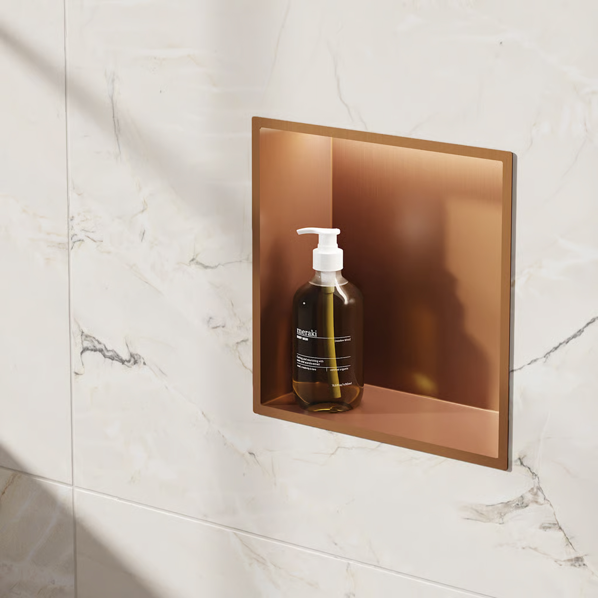 Crosswater Inset LED Illuminated Shower Niche - 305 x 305mm