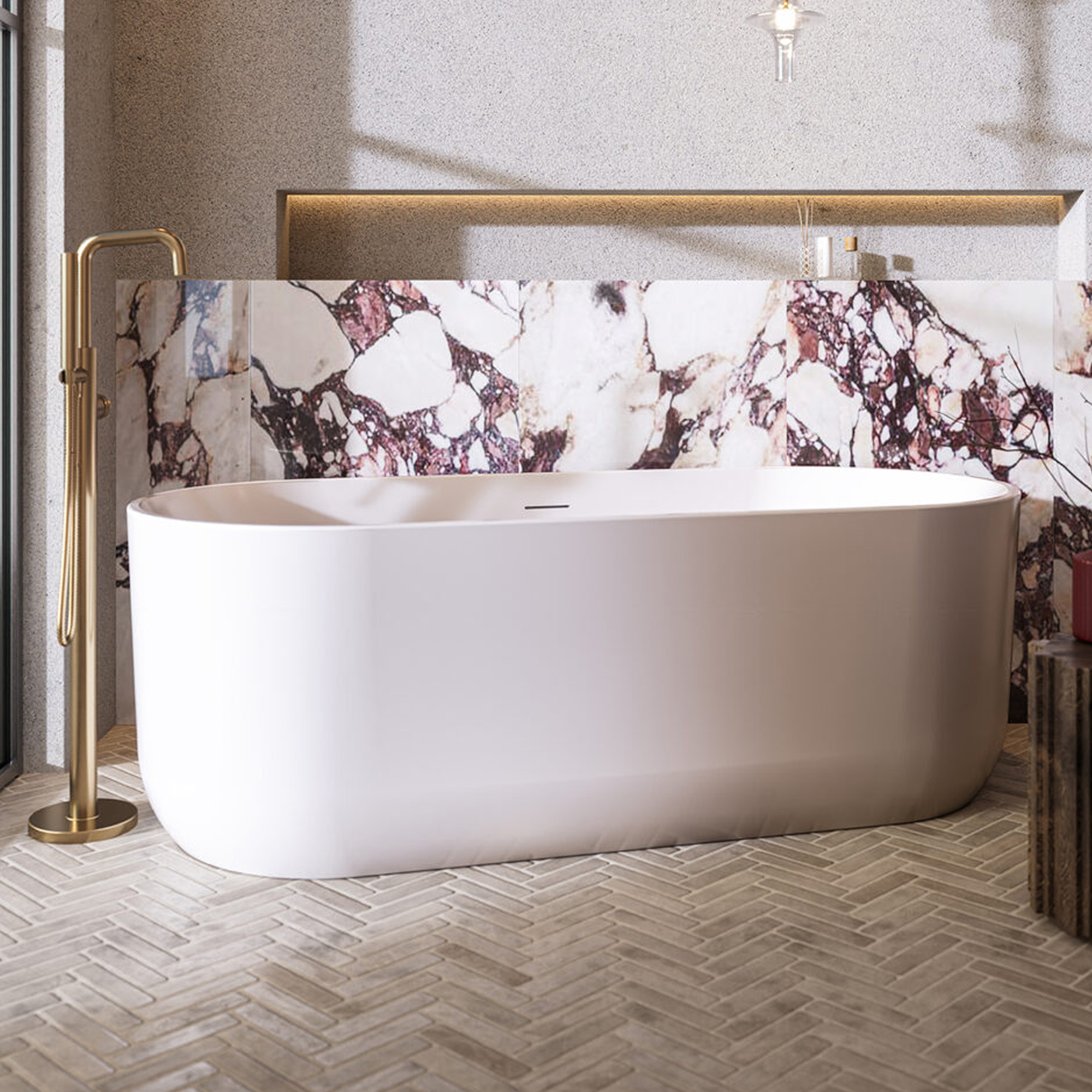 Dune Oval Freestanding Acrylic Bath 1700 - x 750mm