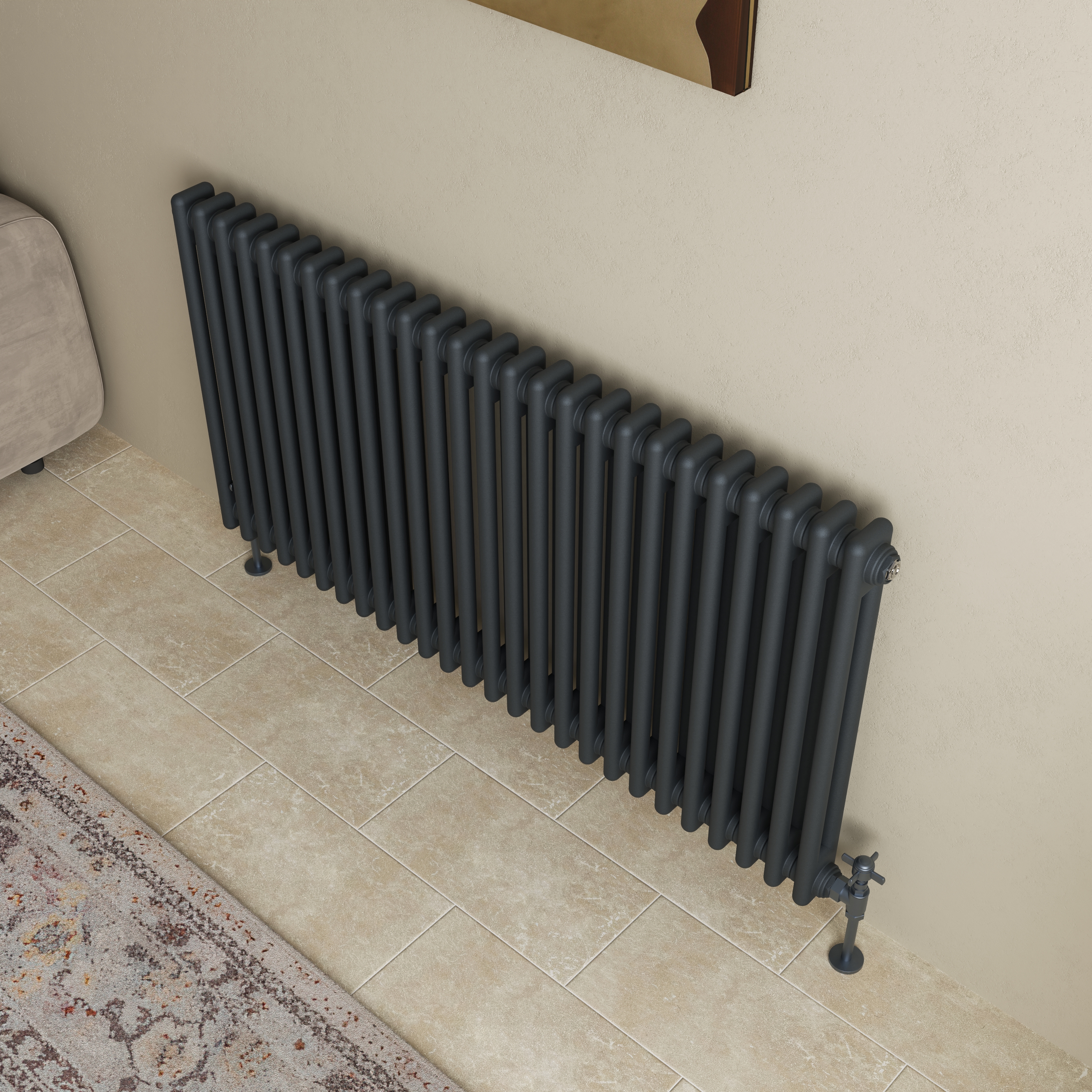 Toasty Ardleigh Anthracite Horizontal Column Radiator