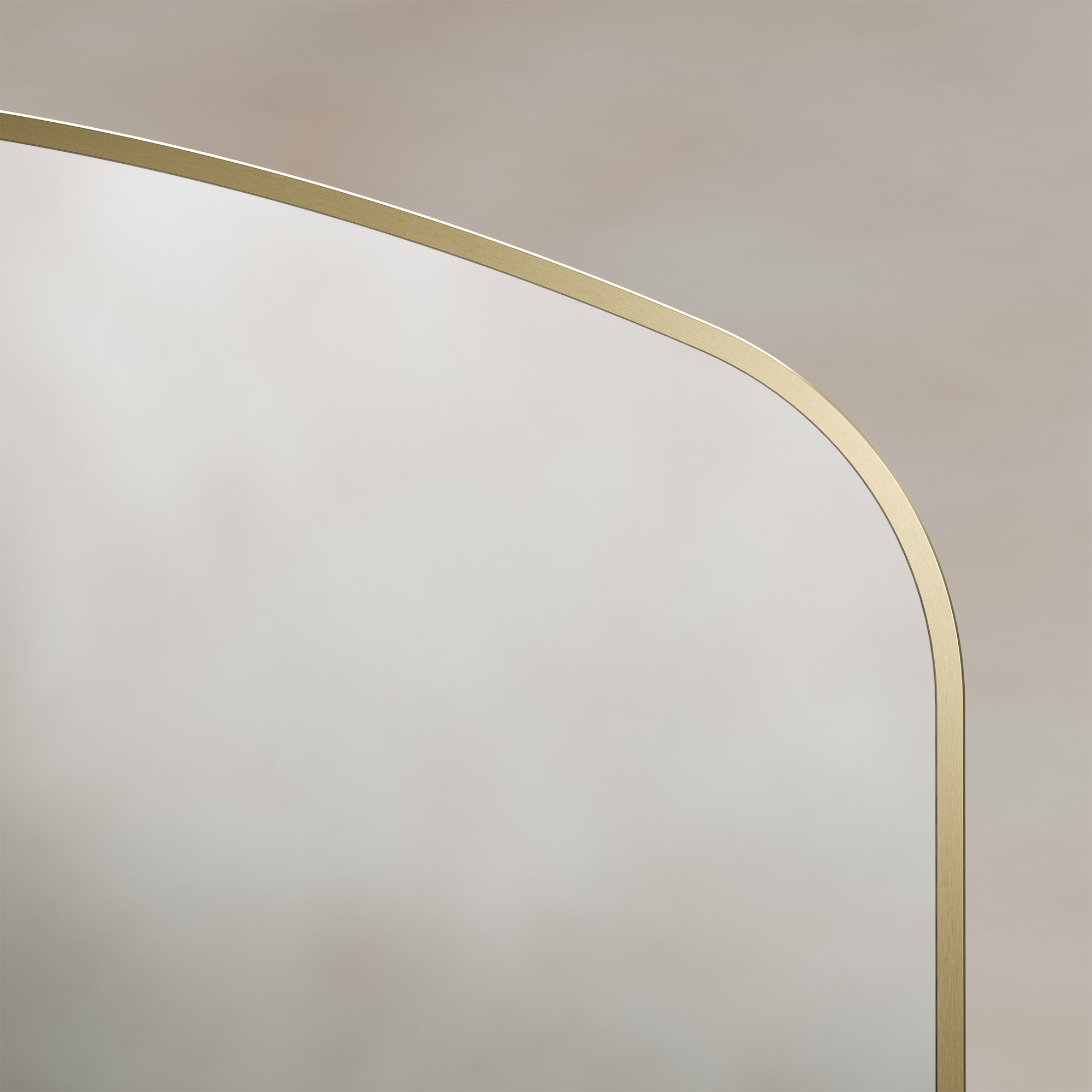 Origins Living Delphine Overmantle Arched Mirror - 1200 x 700mm