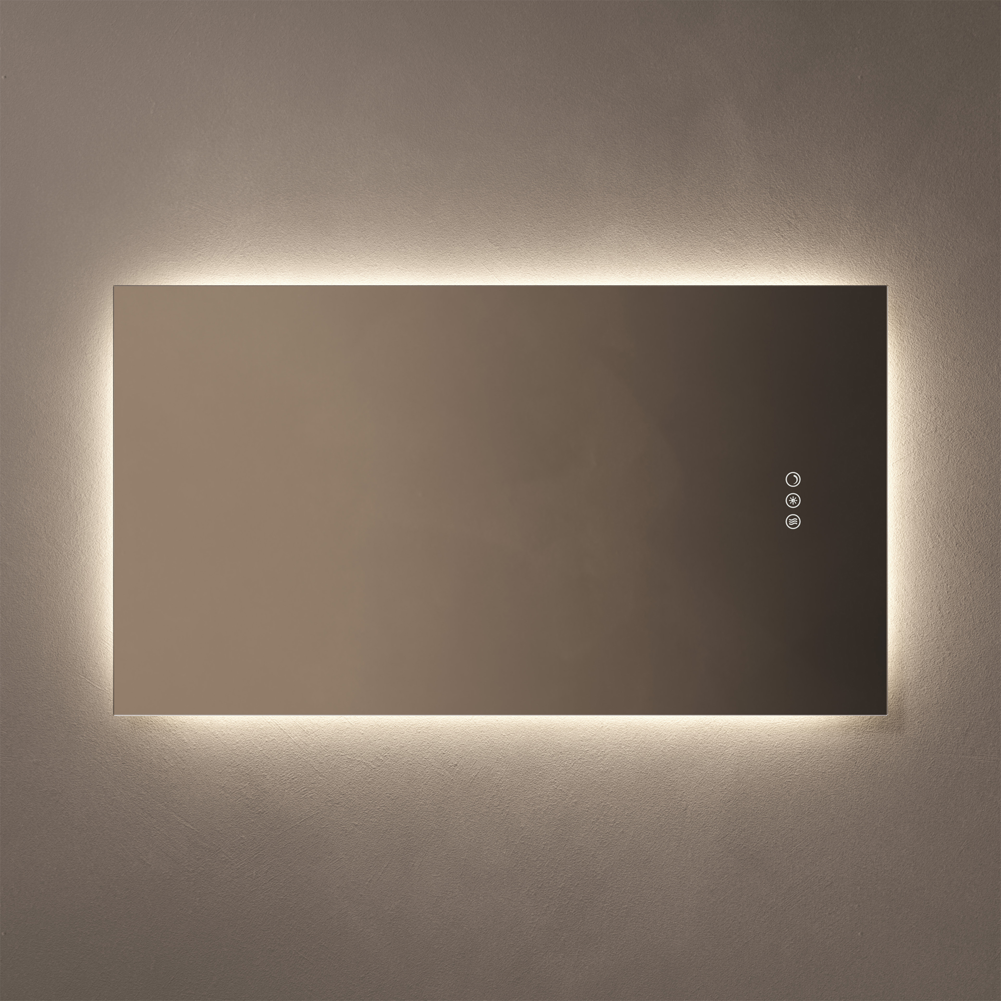 Origins Living Claris Rectangular LED Illuminated Mirror with Demister Pad & Colour Change Lights