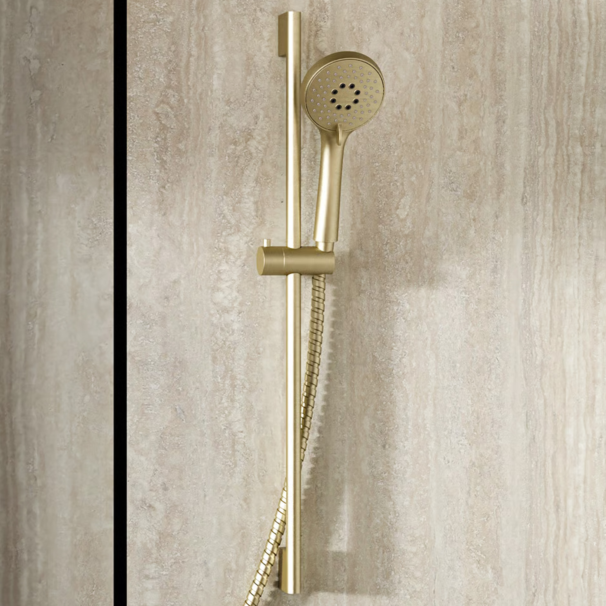 Crosswater Sliding Rail Shower Kit with Wall Outlet & Hose
