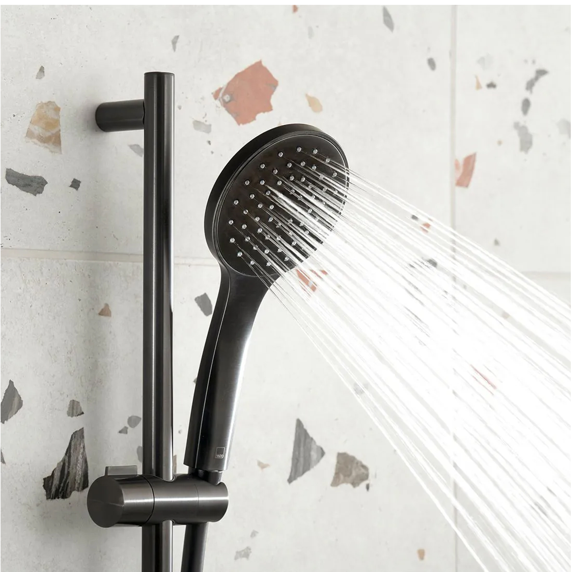 Vado Individual Tablet Altitude 2 Outlet Concealed Thermostatic Valve, Fixed Head & Shower Rail Kit