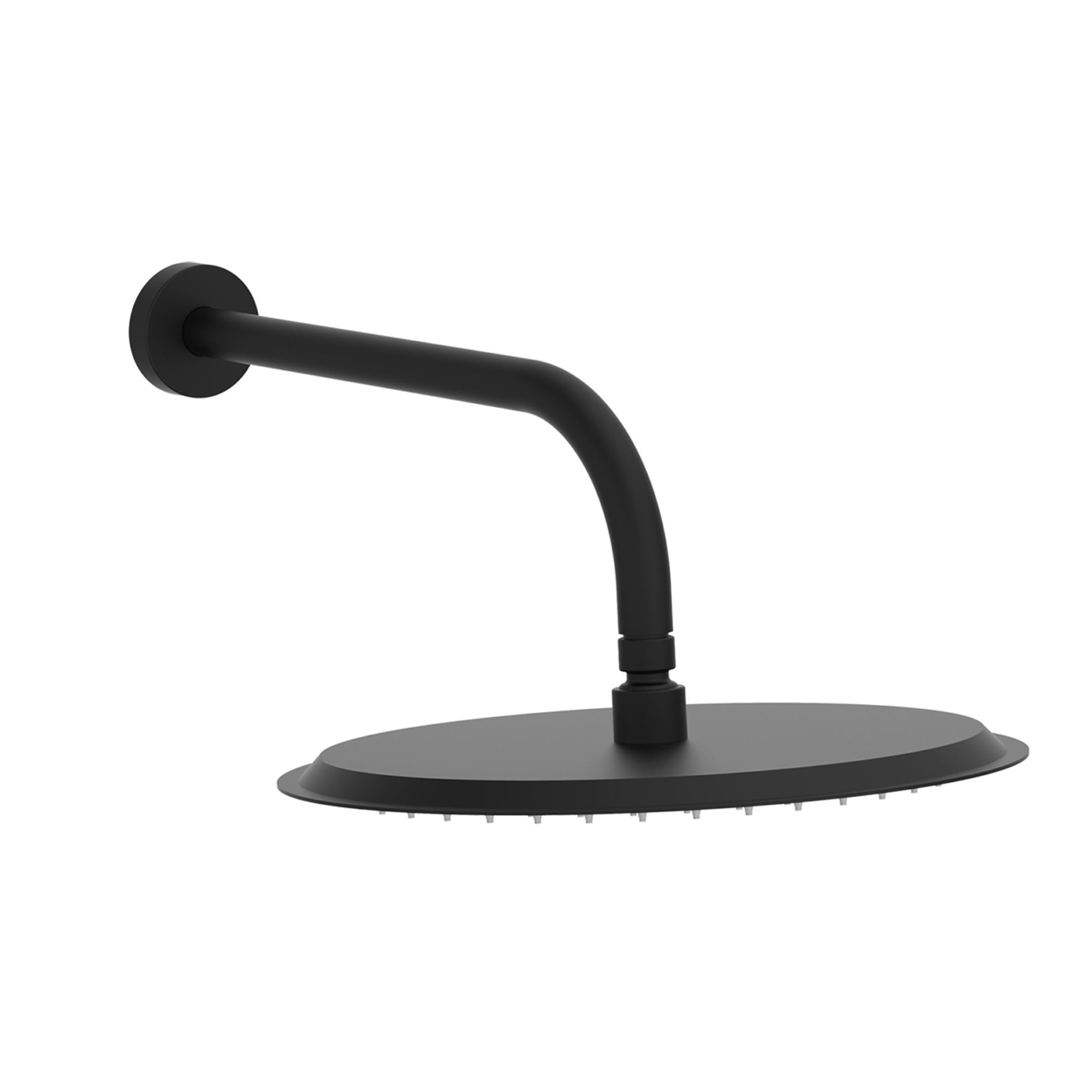 Core Round Shower Head with Wall Mounted Shower Arm