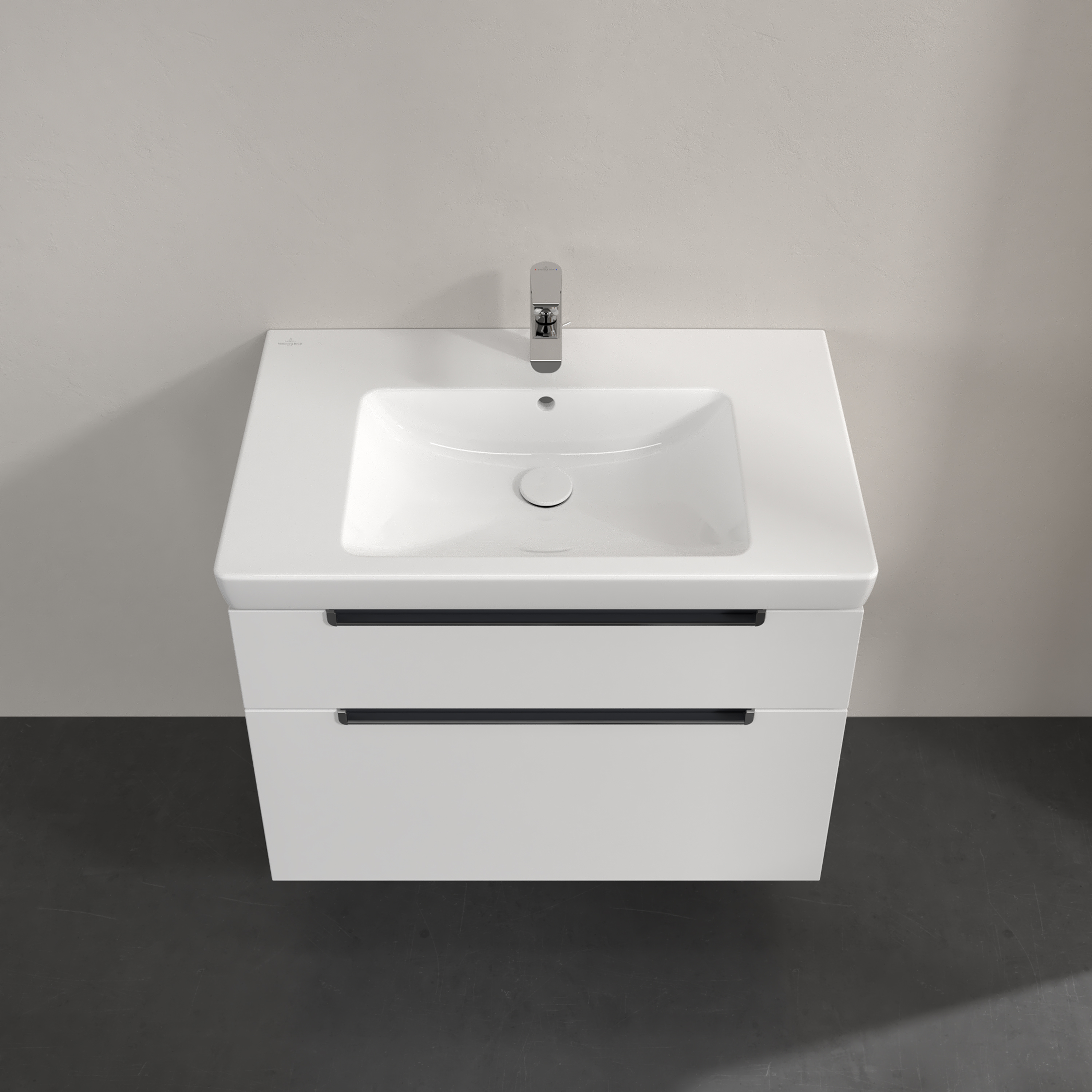 Villeroy & Boch Subway 2.0 800mm Wall Mounted 2 Drawer Vanity Unit & Basin