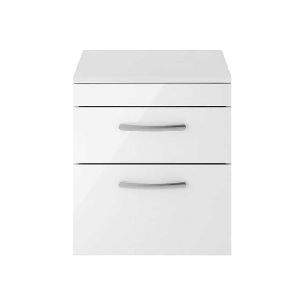 Emily 500mm Wall Mounted 2 Drawer Unit and Countertop
