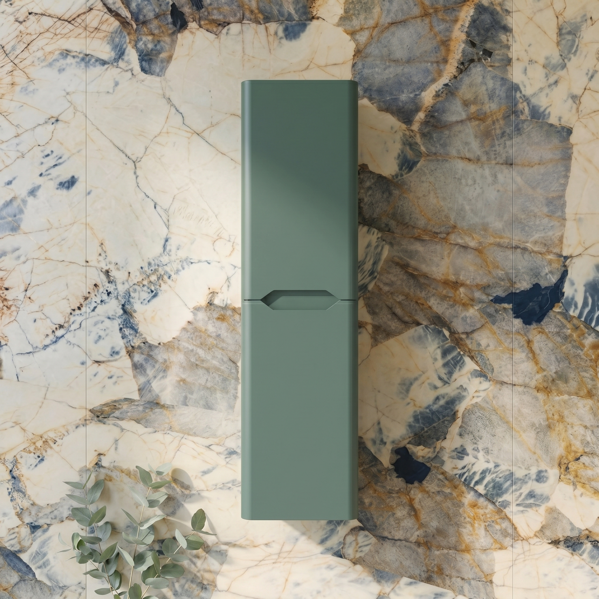 Ava 1400mm Wall Mounted Tall Storage Cabinet