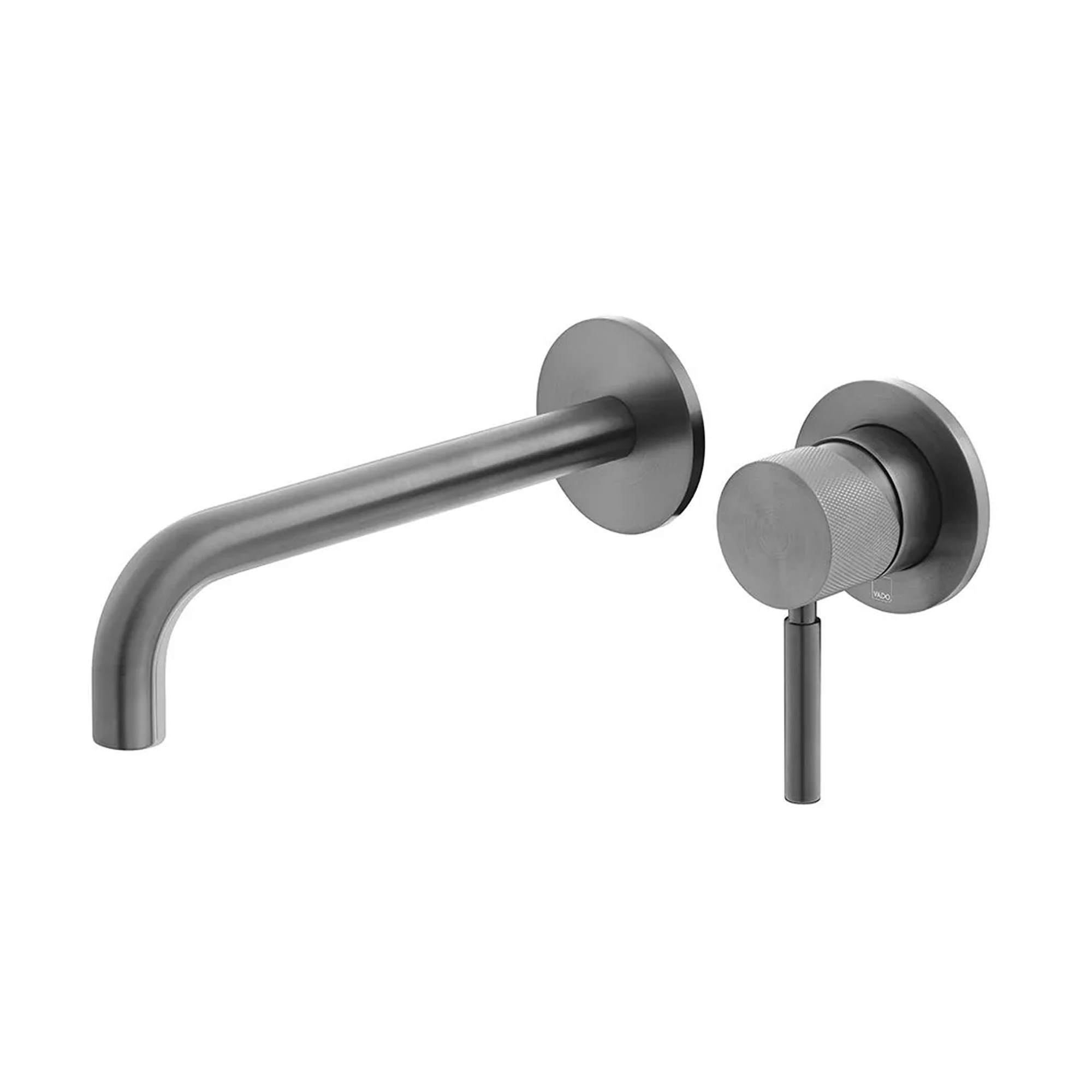 Vado Individual Origins Slimline 2 Hole Wall Mounted Basin Mixer Tap with Knurled Handle