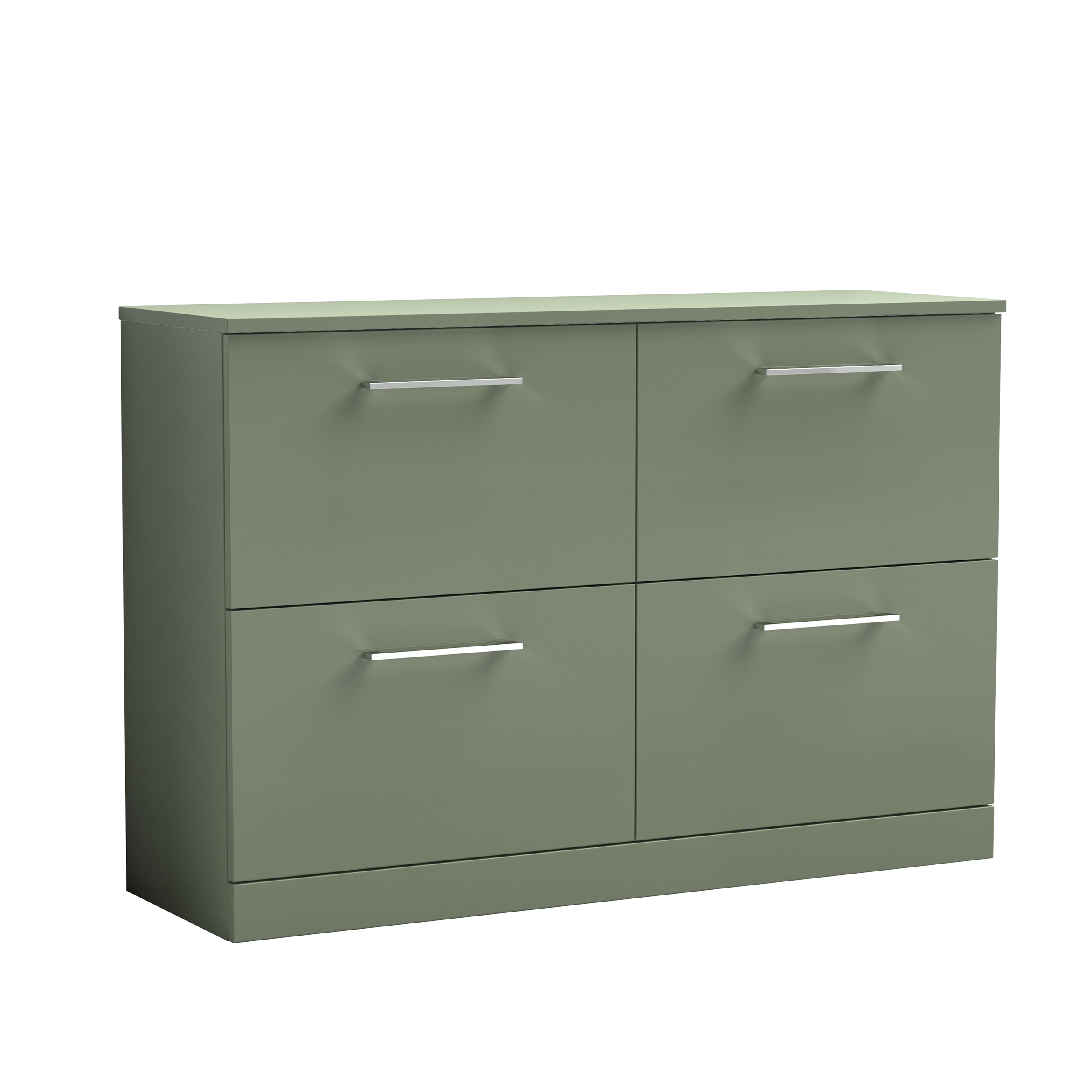 Erin 1200mm Floorstanding 4 Drawer Vanity Unit & Double Countertop