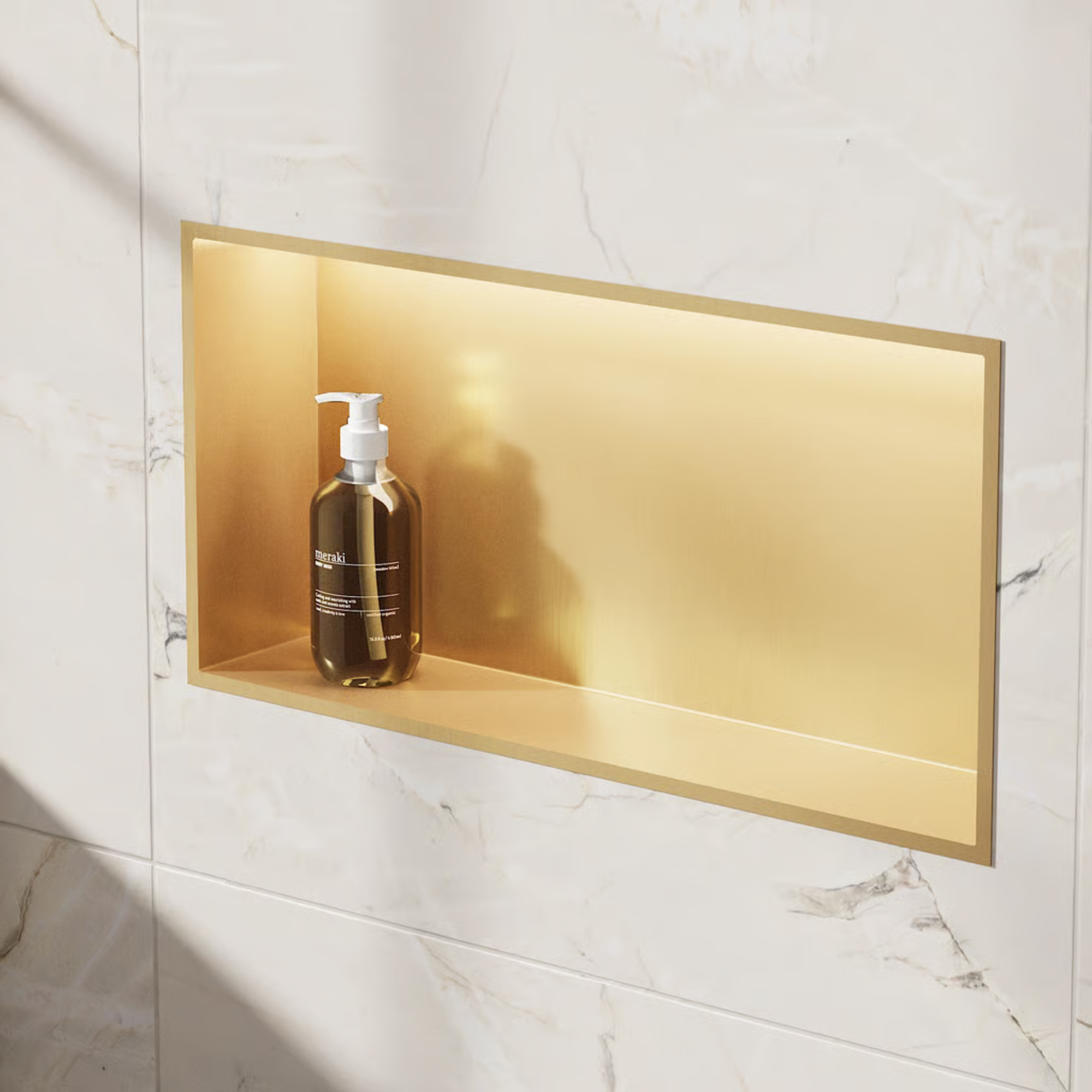 Crosswater Inset LED Illuminated Shower Niche - 610 x 305mm
